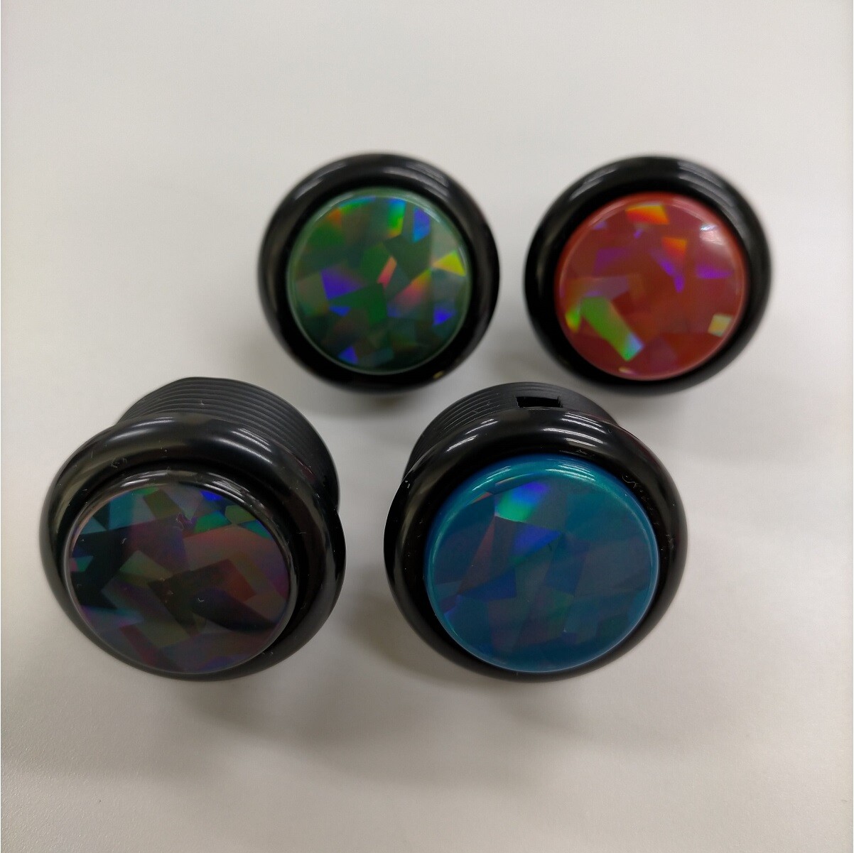 Seimitsu 30φ Screw type Holofoil Solid/Pearl Push Button PS-14HH-GN/PSN 4 colors