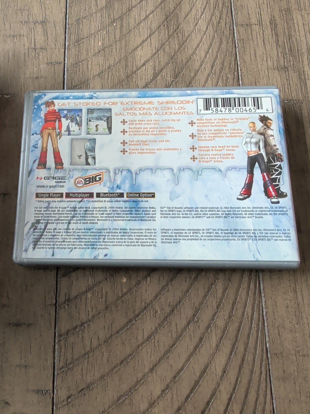 SSX Out of Bounds Nokia NGage 2005 EA Sports NTSC G3D