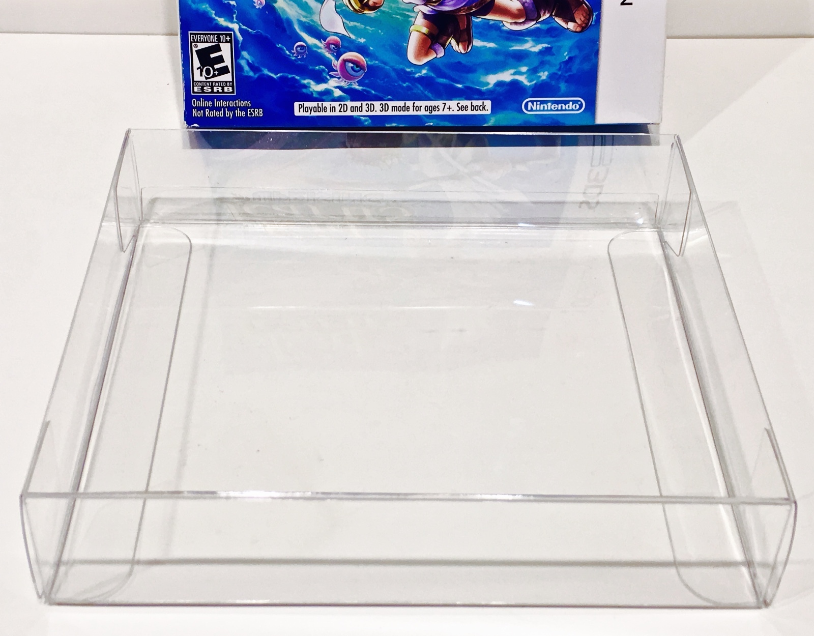 1 Box Protector for KID ICARUS UPRISING Nintendo 3DS NTSC Clear Plastic Case