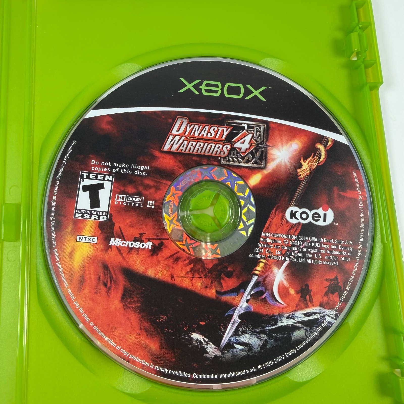 Dynasty Warriors 4 (Microsoft Xbox) Original — CIB VG Condition