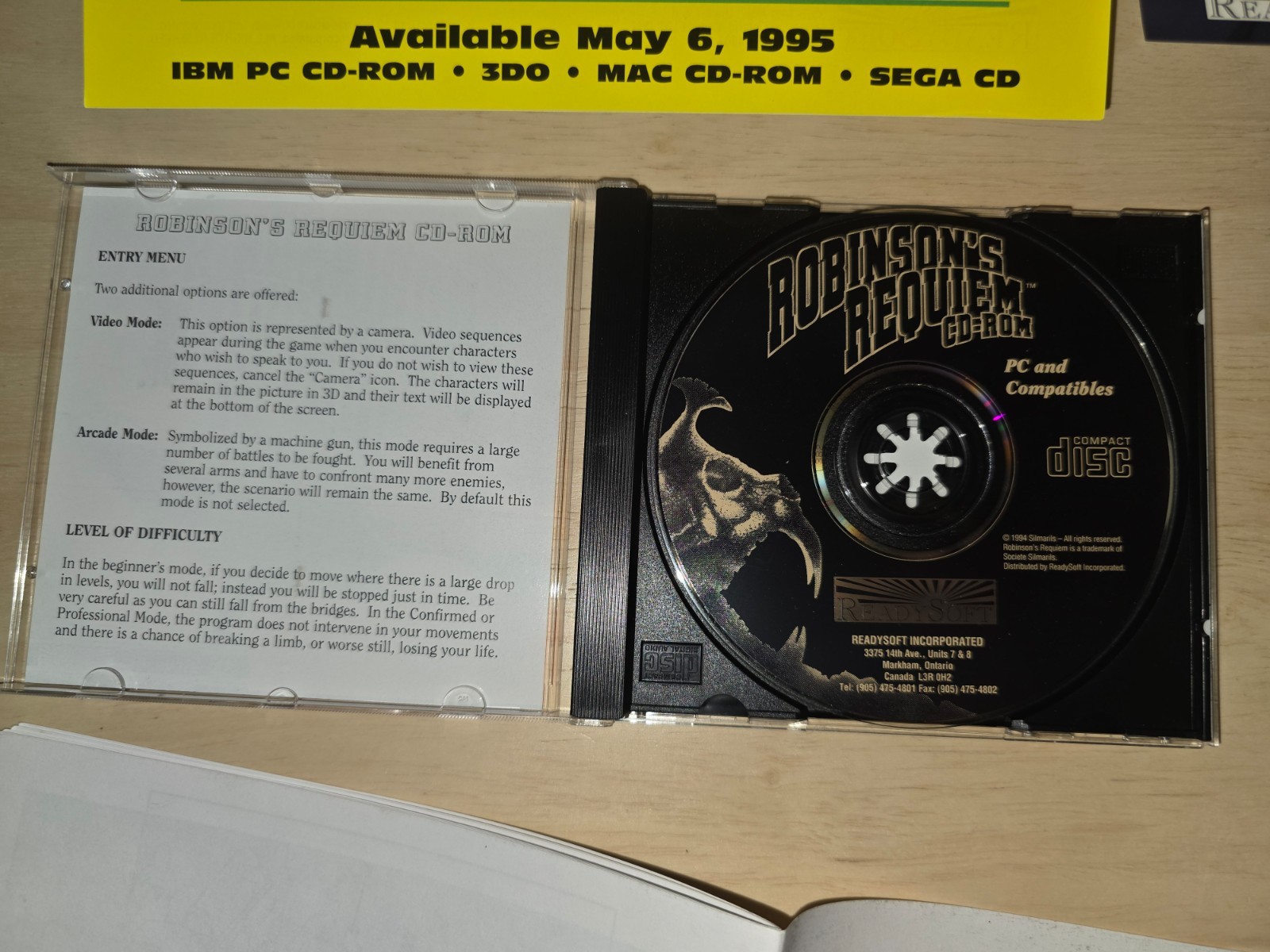 Robinson’s Requiem 1994 IBM PC Game by Silmarils on CD-ROM – CIB!