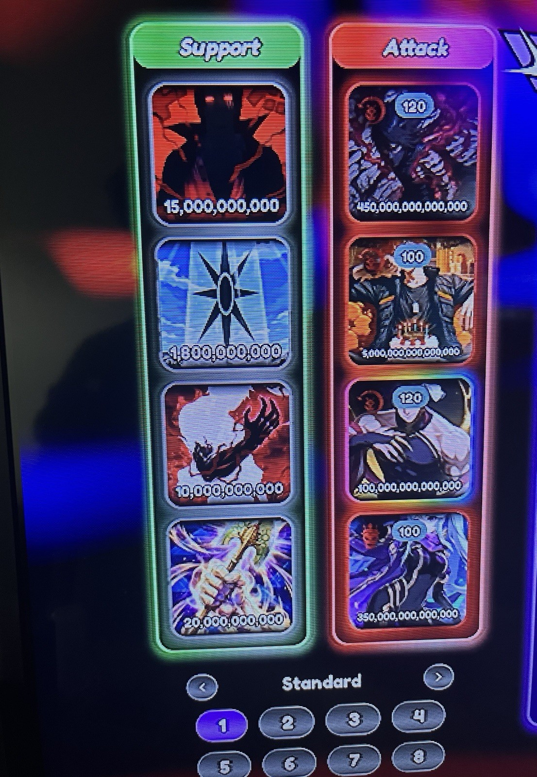 Anime Card Clash | 1 IN 5 Q | | | Luck 14K | Battle Power 4.7 M | Roblox