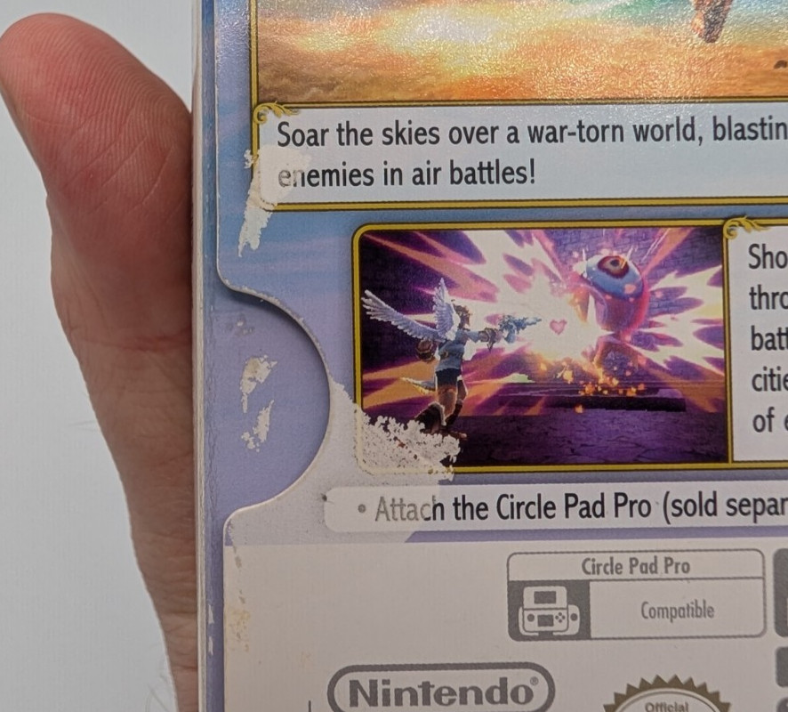 Kid Icarus: Uprising (Nintendo 3DS, 2012) – BIG BOX – CIB with cards and stand