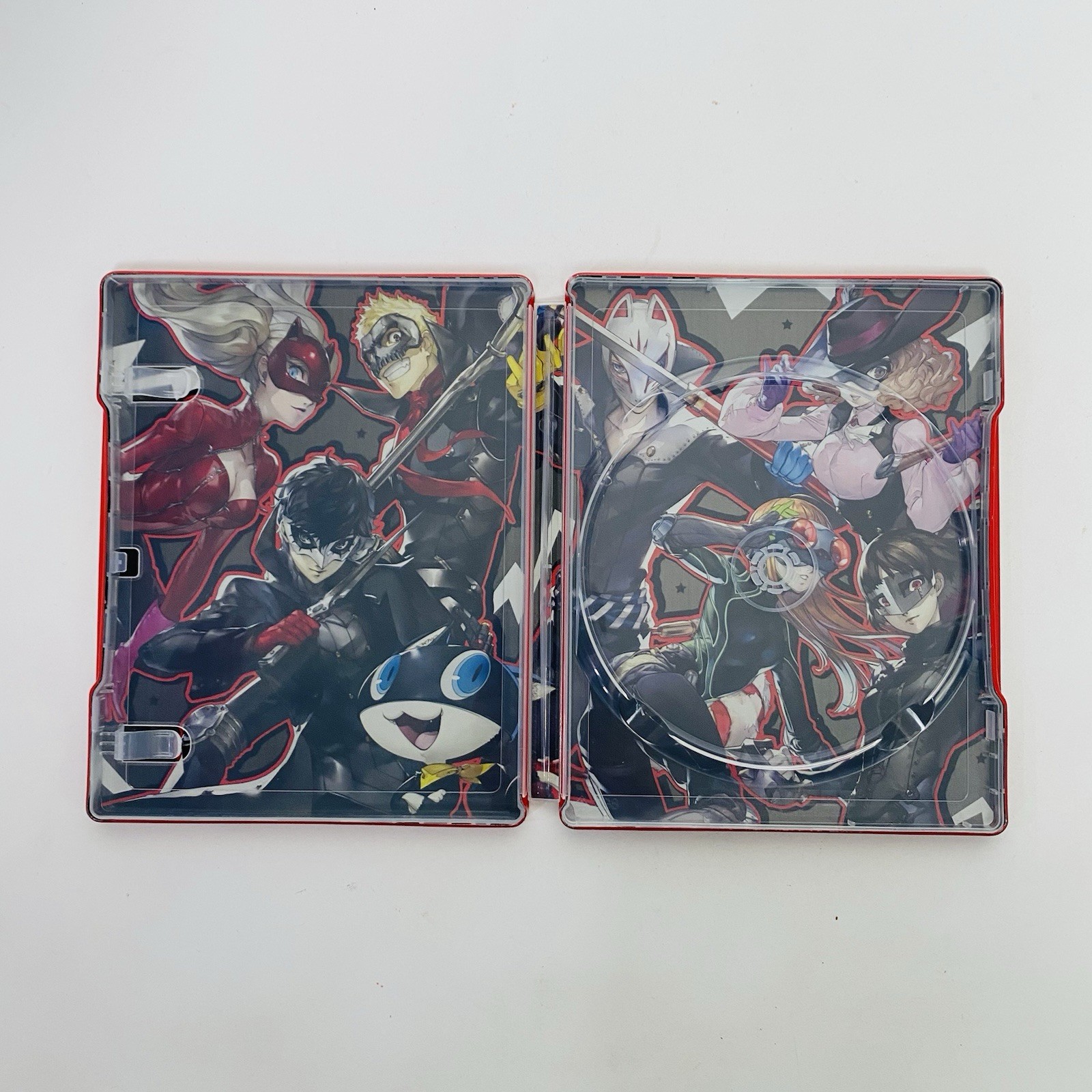 Persona 5 SteelBook Case Only Red Black Limited Ed Art Cover Atlus Sega No Game