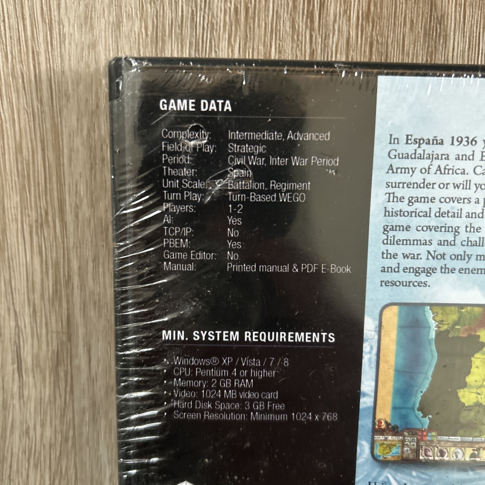 España 1936 PC Game DVD-ROM DX Edition Spanish Civil War AGeod Matrix New READ