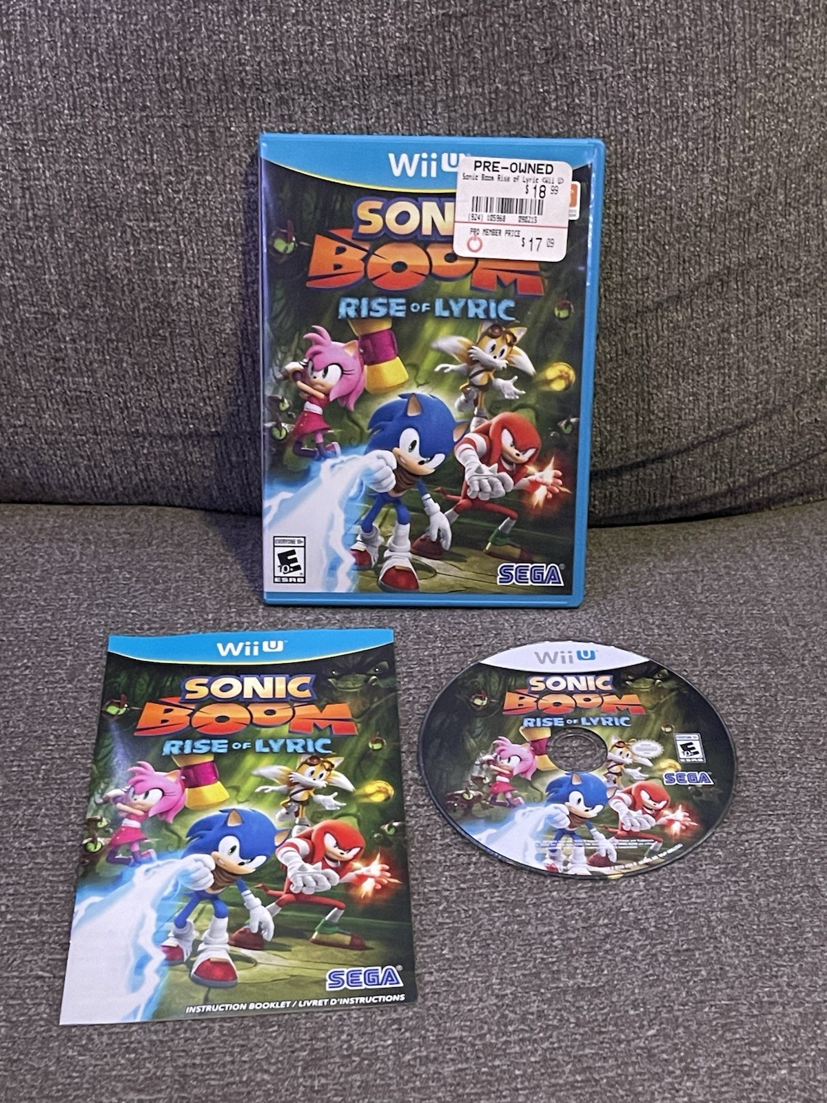 Sonic Boom: Rise of Lyric (Nintendo Wii U, 2014)
