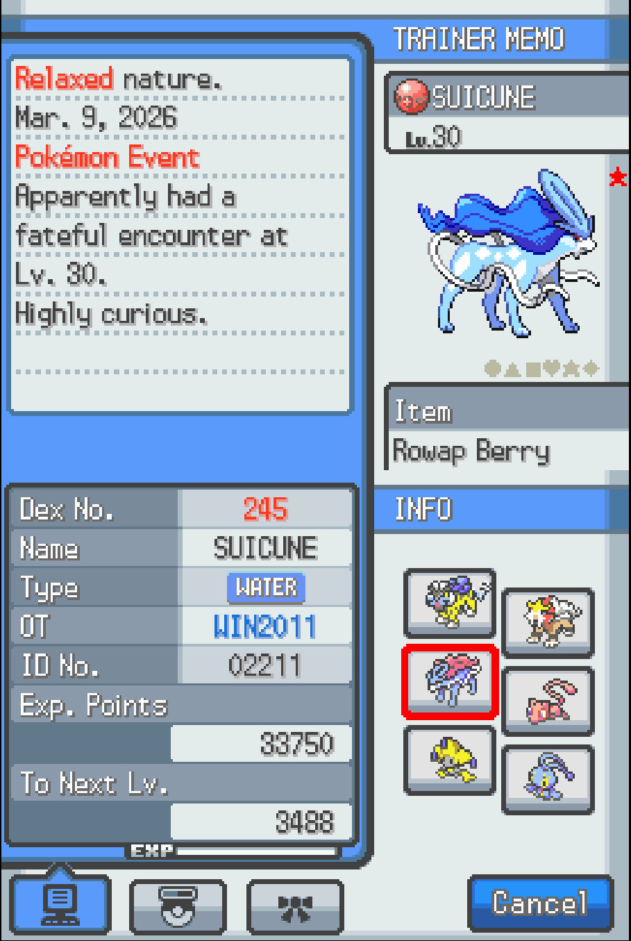 Pokemon Soul Silver – Nintendo DS -Shiny Living Dex, Max Items, Events Unlocked!