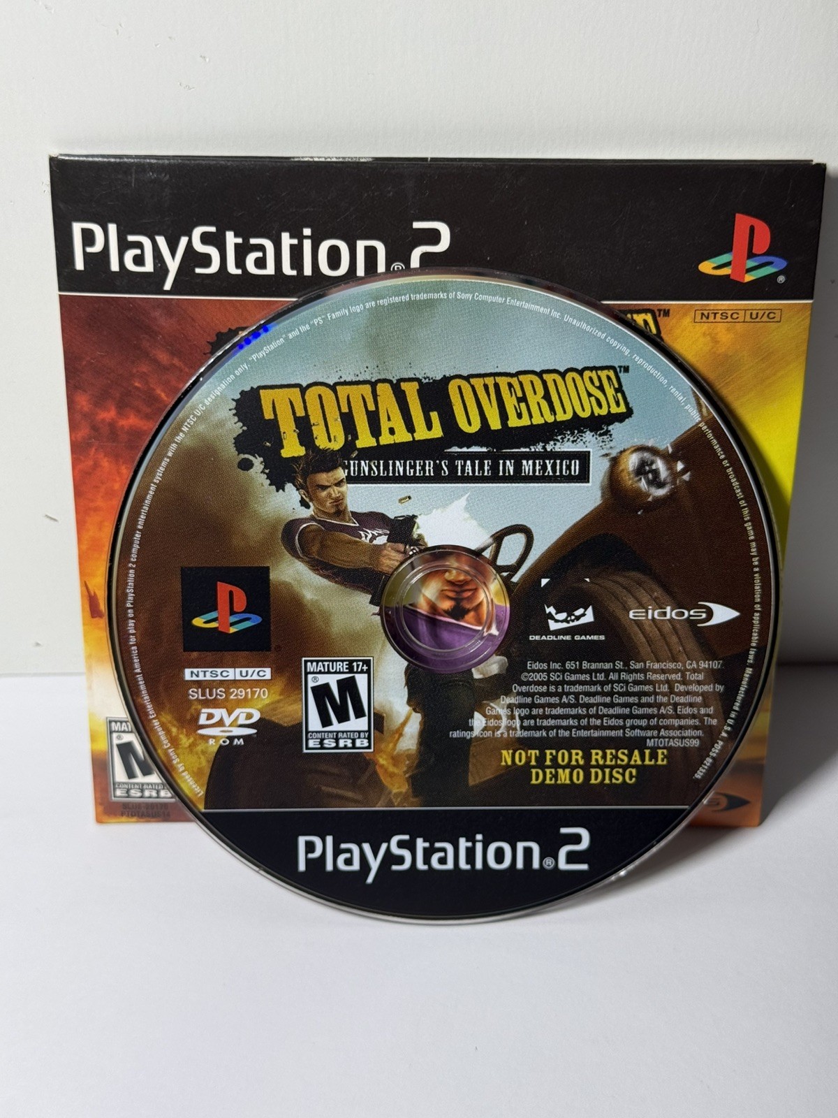 Total Overdose: A Gunslinger’s Tale In Mexico (PlayStation PS2) Demo Disc Open