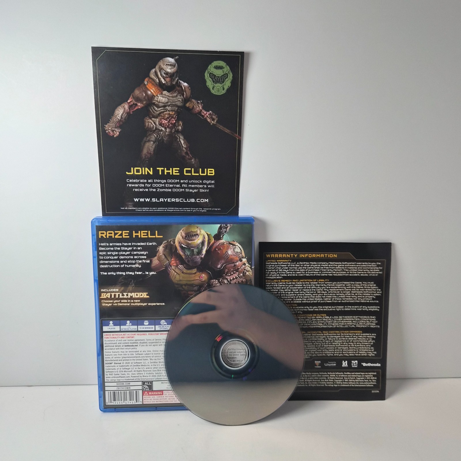 DOOM Eternal PS4 PlayStation 4 Complete CIB w/ Insert Tested