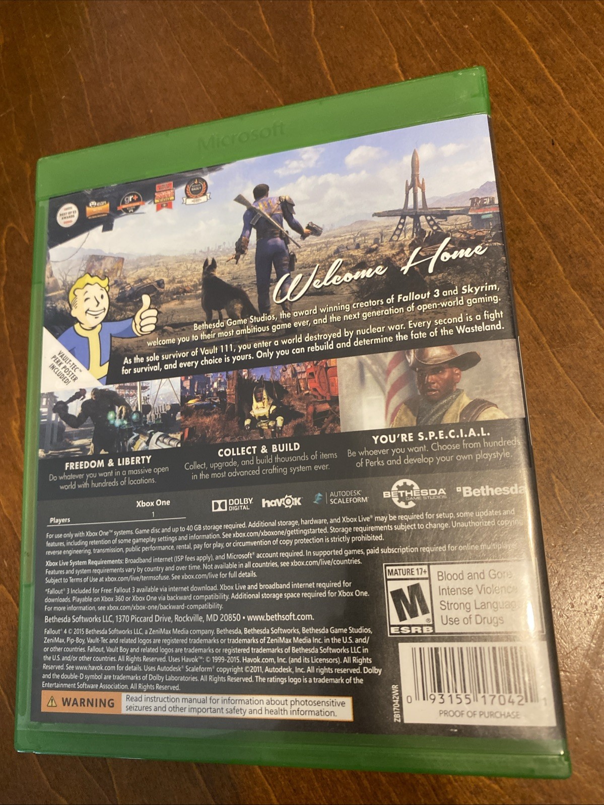 FALLOUT 4 XBOX ONE Cib Complete Tested Working