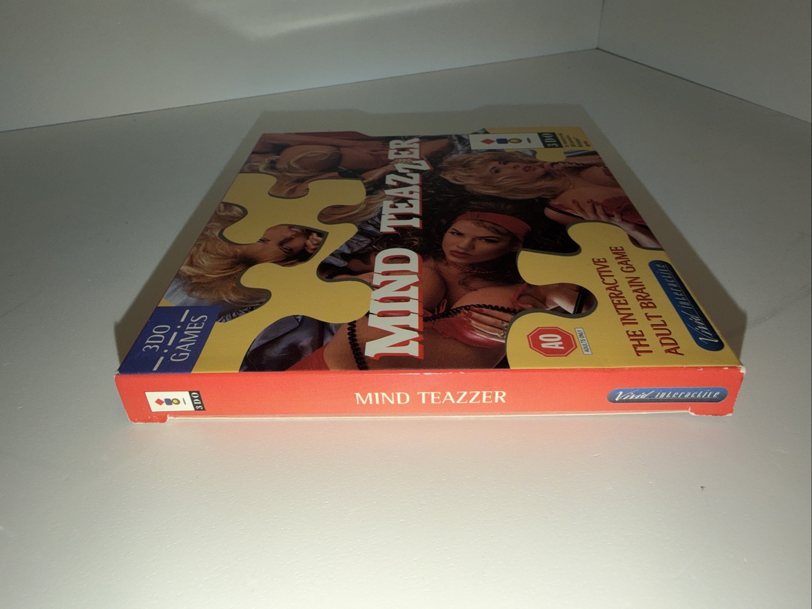 Mind Teazzer Cover Sleeve ONLY RARE 3DO Vivid Interactive Authentic Very NICE!