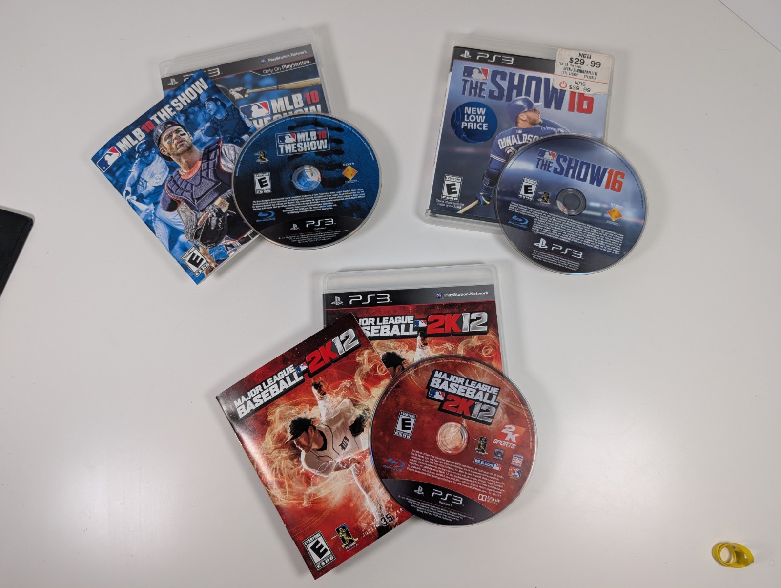 MLB 10 The Show, MLB The Show 16, Major League Baseball 2k12 – PS3 PlayStation 3