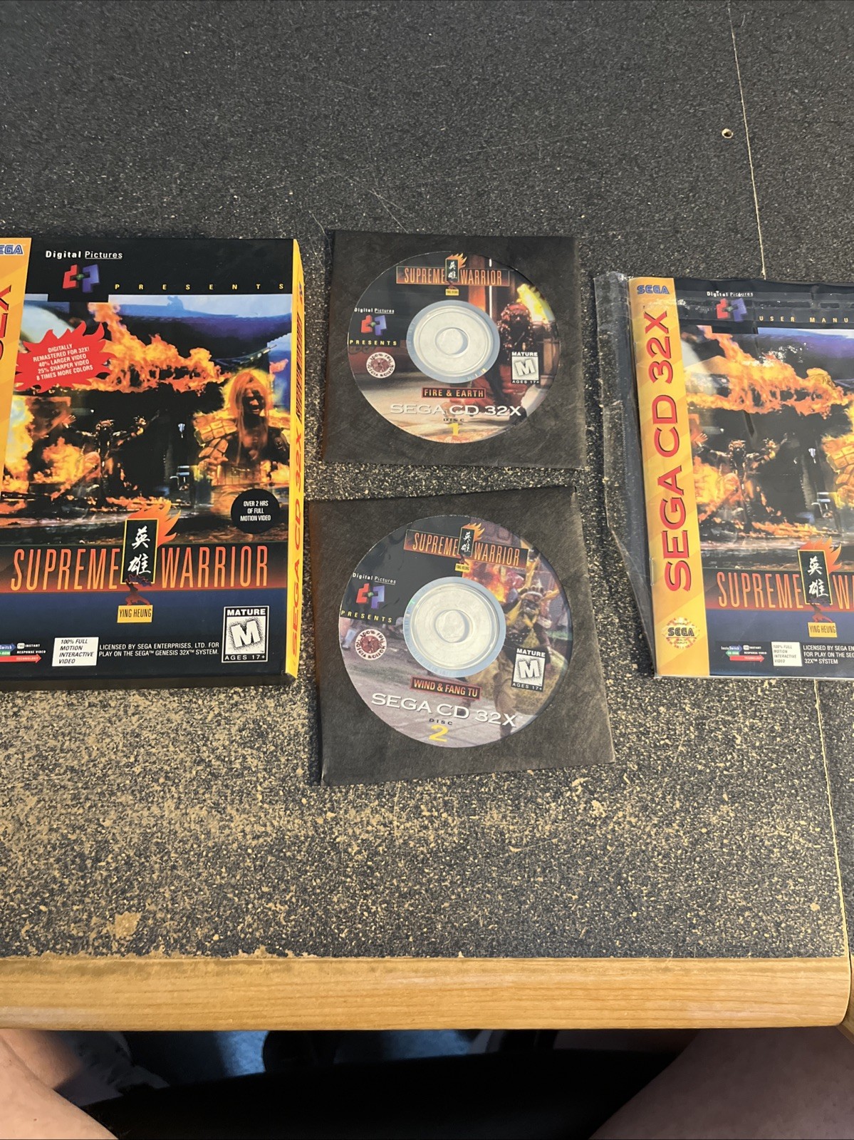 Supreme Warrior (Sega 32X, 1996) Complete w/ Manual & Registration Card, Tested