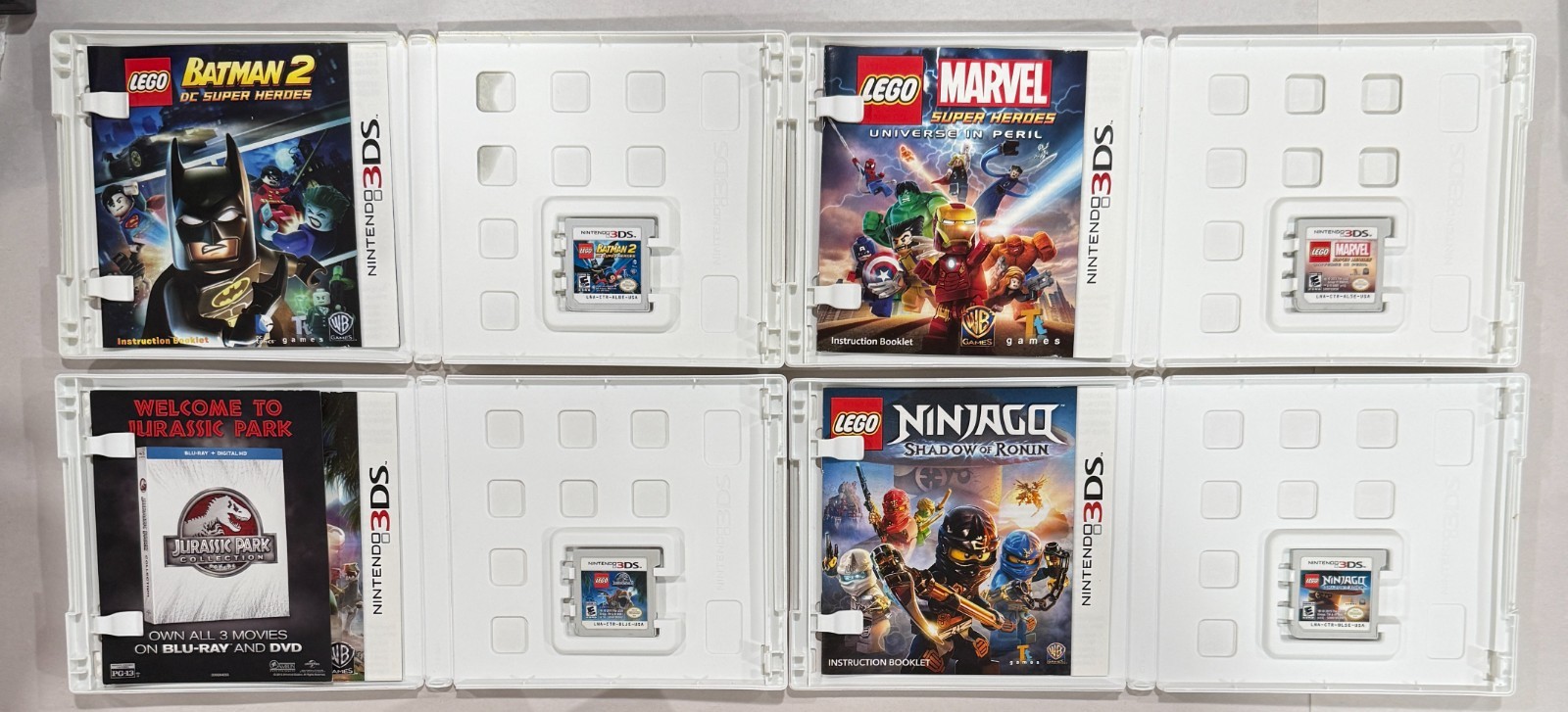 Nintendo 3DS – Lego Game Lot – Star Wars, Ninjago, Batman, Jurassic Park, Marvel