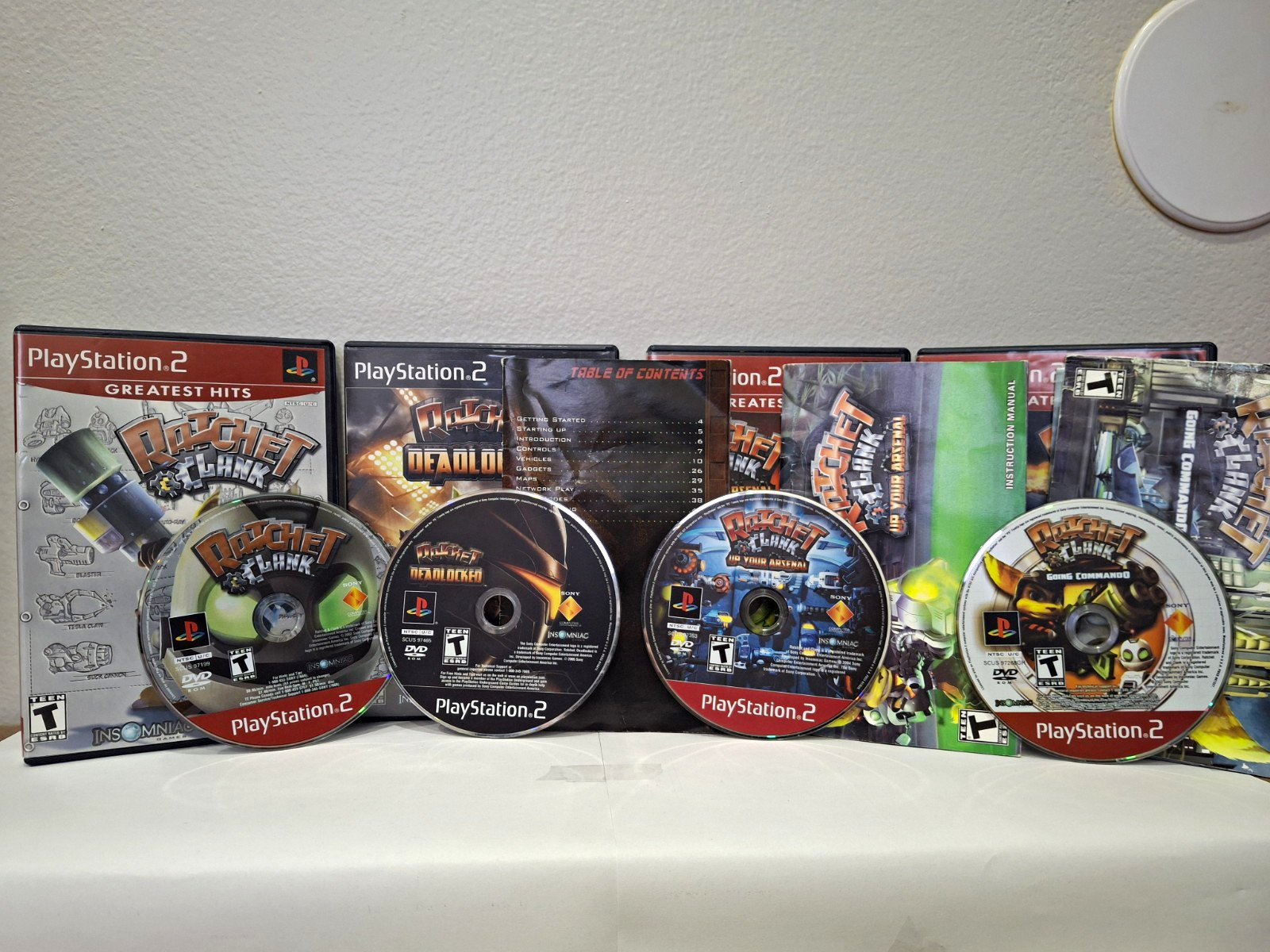 Ratchet & Clank Complete PS2 Collection – 4 Game Lot – Tested