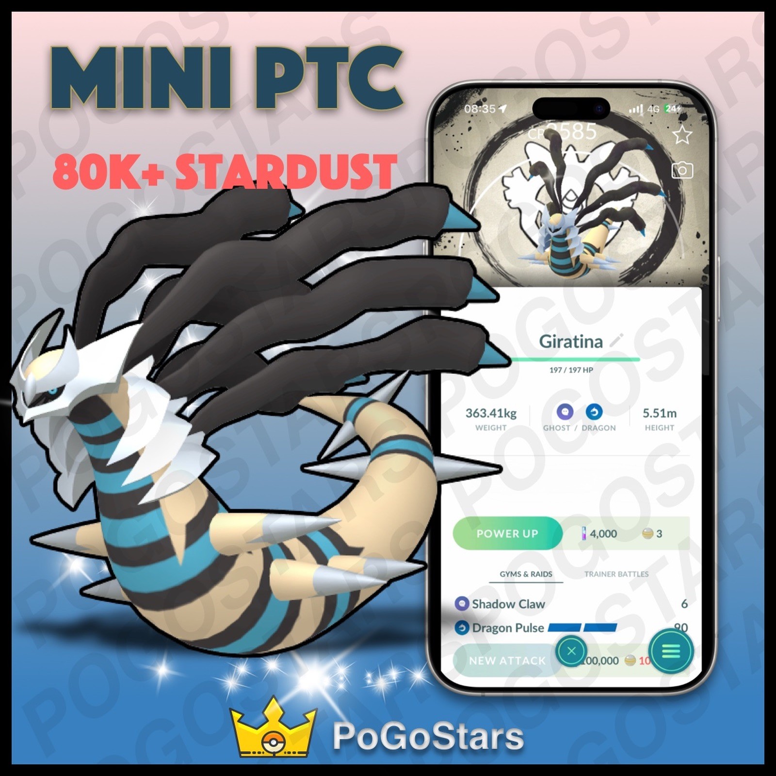 Pokémon PTC Go – Shiny Giratina Origin – GO Fest 2026✨Special Background✨