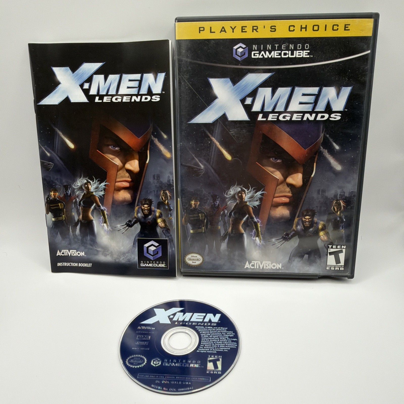 X-Men Legends (Nintendo GameCube, 2004) Tested And Working W/ Manual