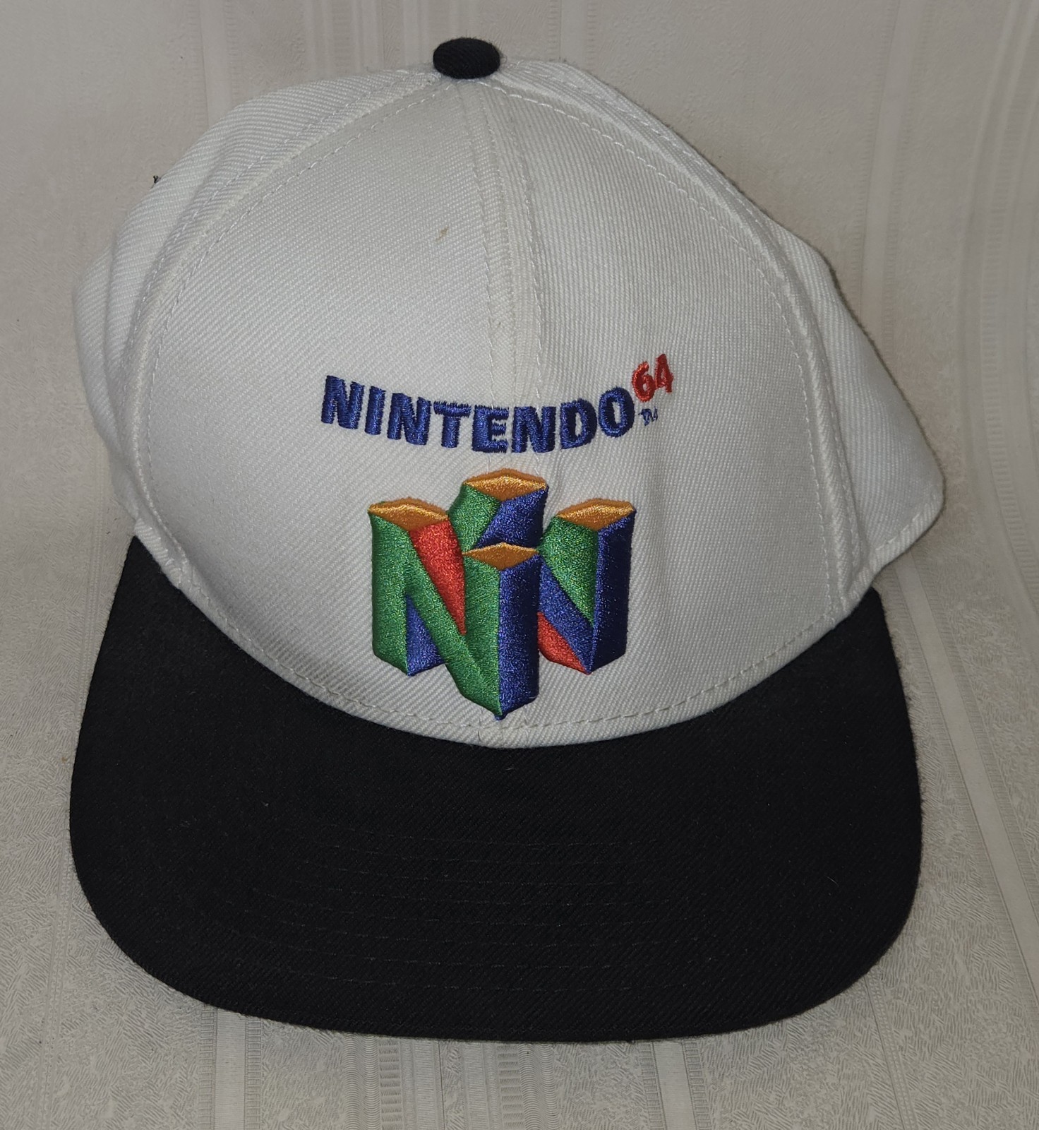 Nintendo 64 Embroidered Snapback Hat Vintage