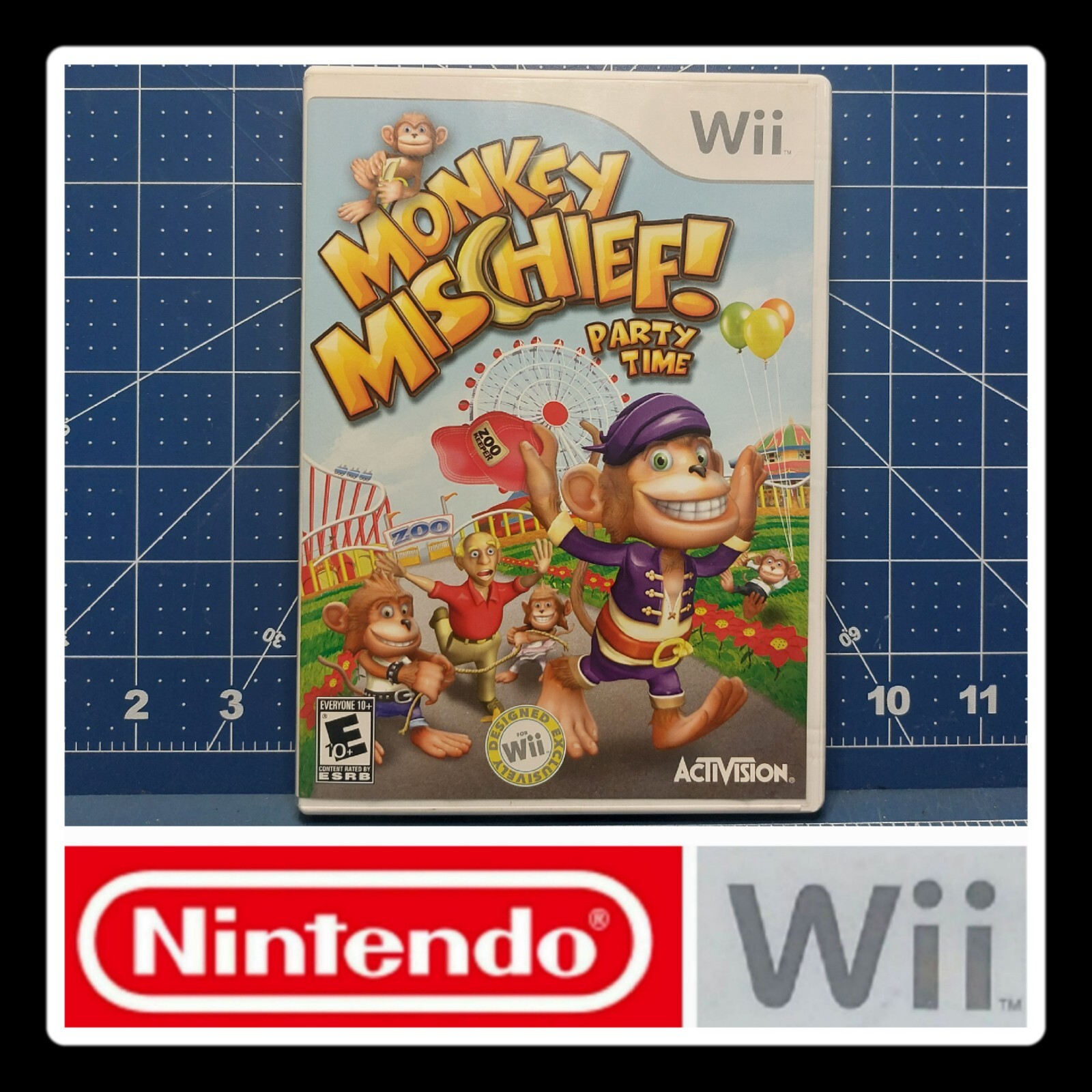 Monkey Mischief Party Time (Nintendo Wii, 2008) Pre-Owned & Guaranteed