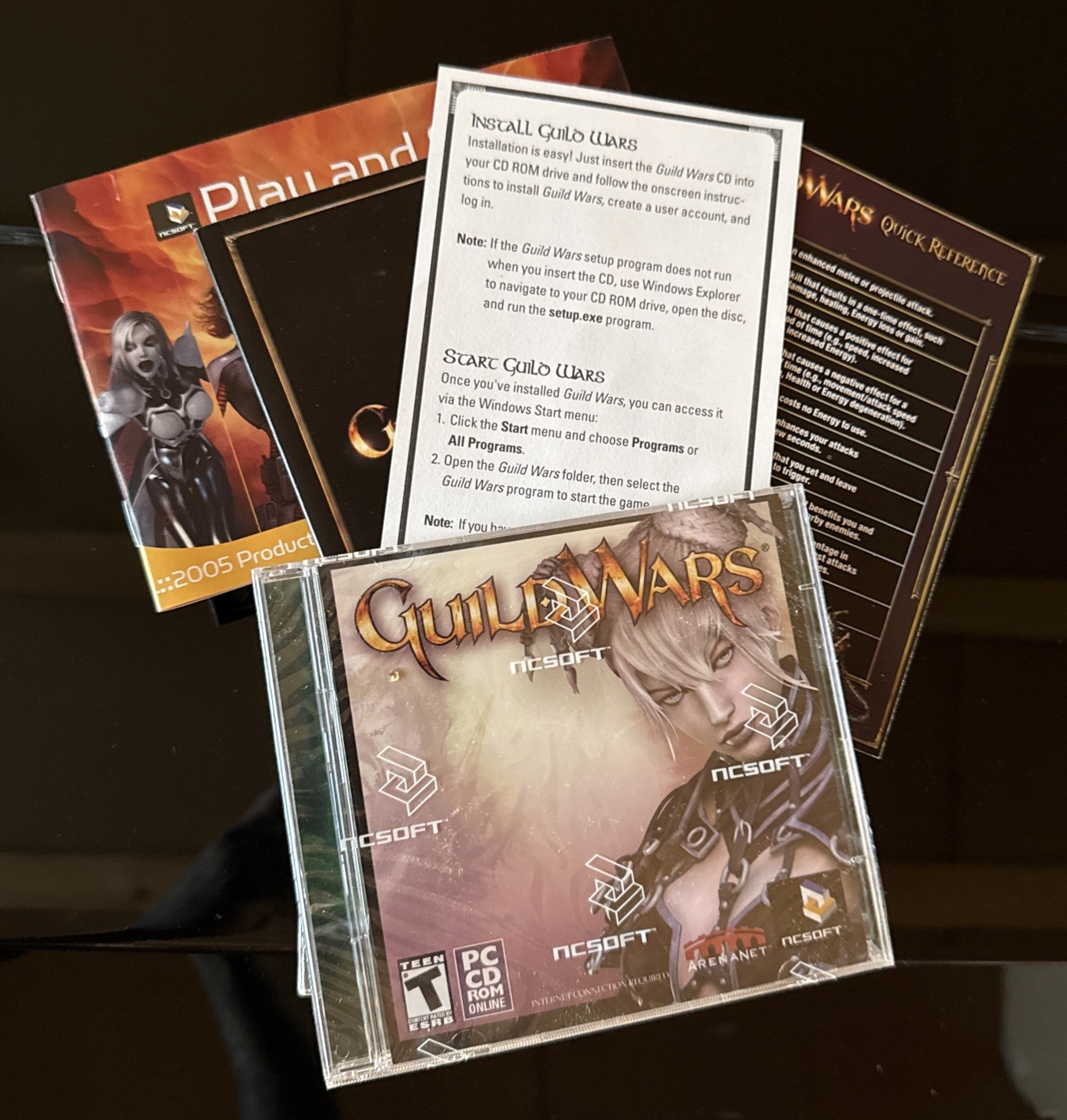 Guild Wars PC Game CD-ROM 2005 ArenaNet New Open Box