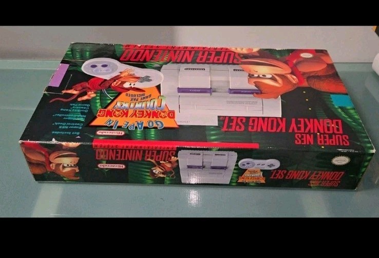 SNES – Super Nintendo Donkey Kong Country Set NEW OPEN BOX