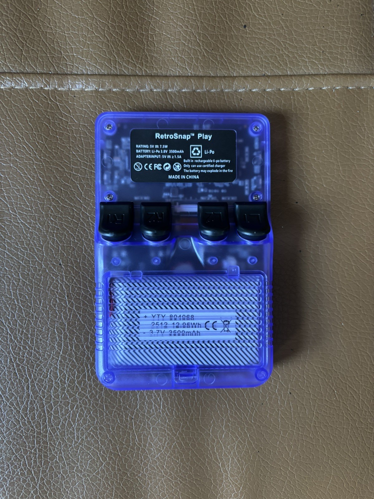 RetroSnap Play Retro Handheld Video Game System 128GB 40k+ games Linux Purple