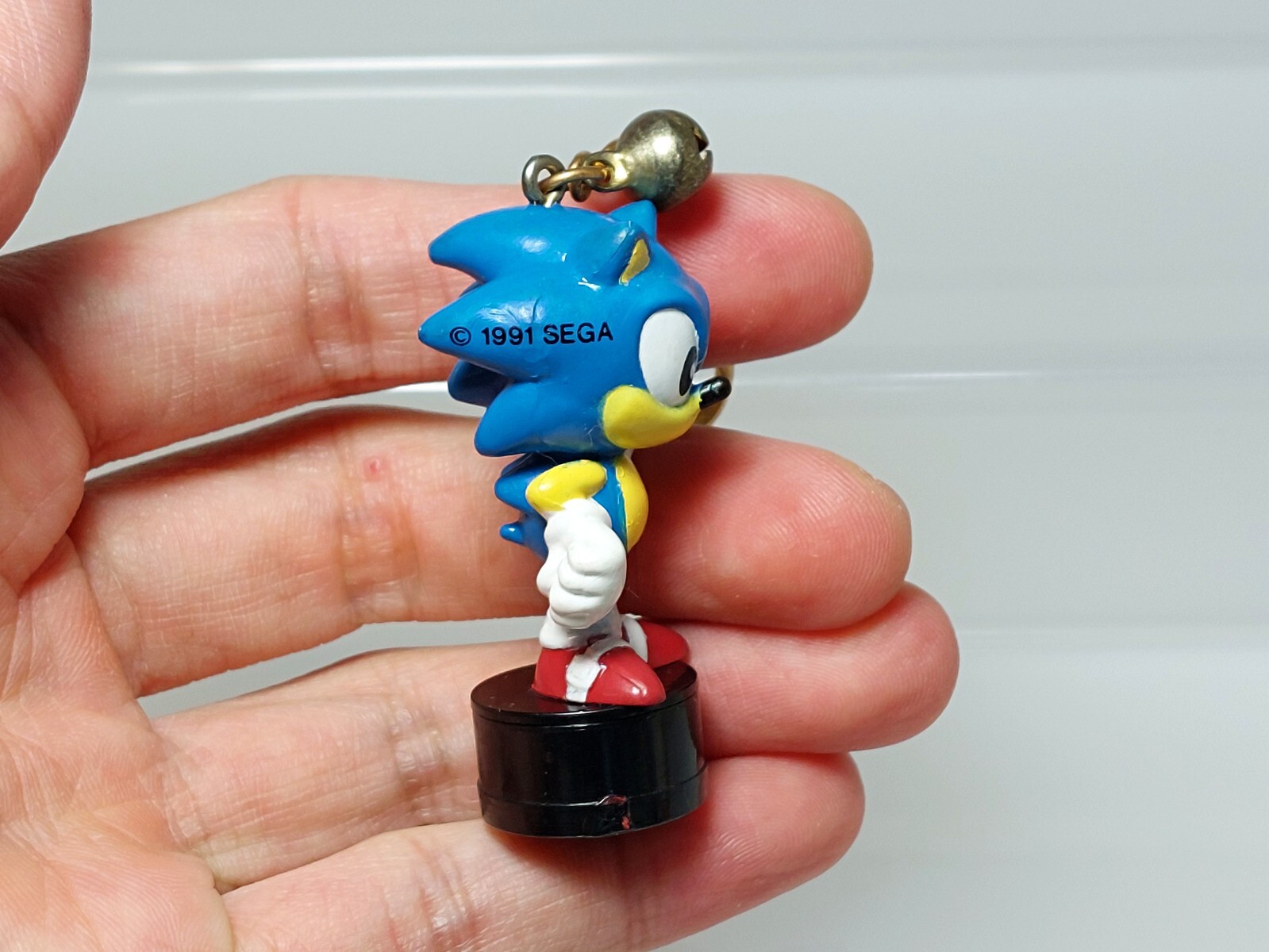 Sonic the Hedgehog Mini Stamper Keychain Figure SEGA 1991 Vintage Japan 1.8in