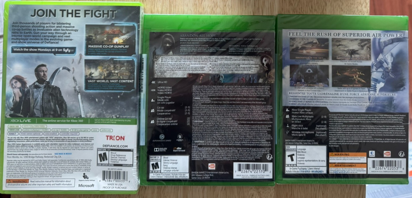 XBox 360 Games ~ US ESRB ~ U Pick ~ Get more and save up to 15% ~ CIB or NEW