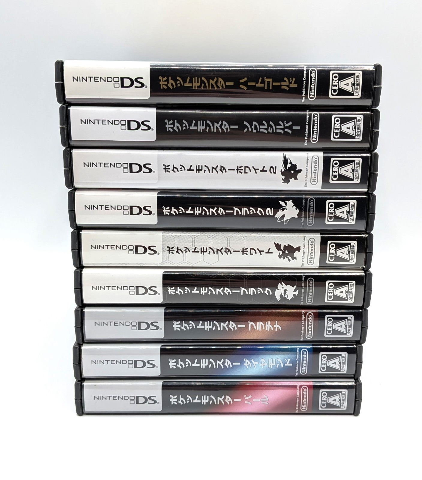 Pokemon Black White 1 2 Heart Gold Soul Silver Perl Diamond Platinum DS Japanese