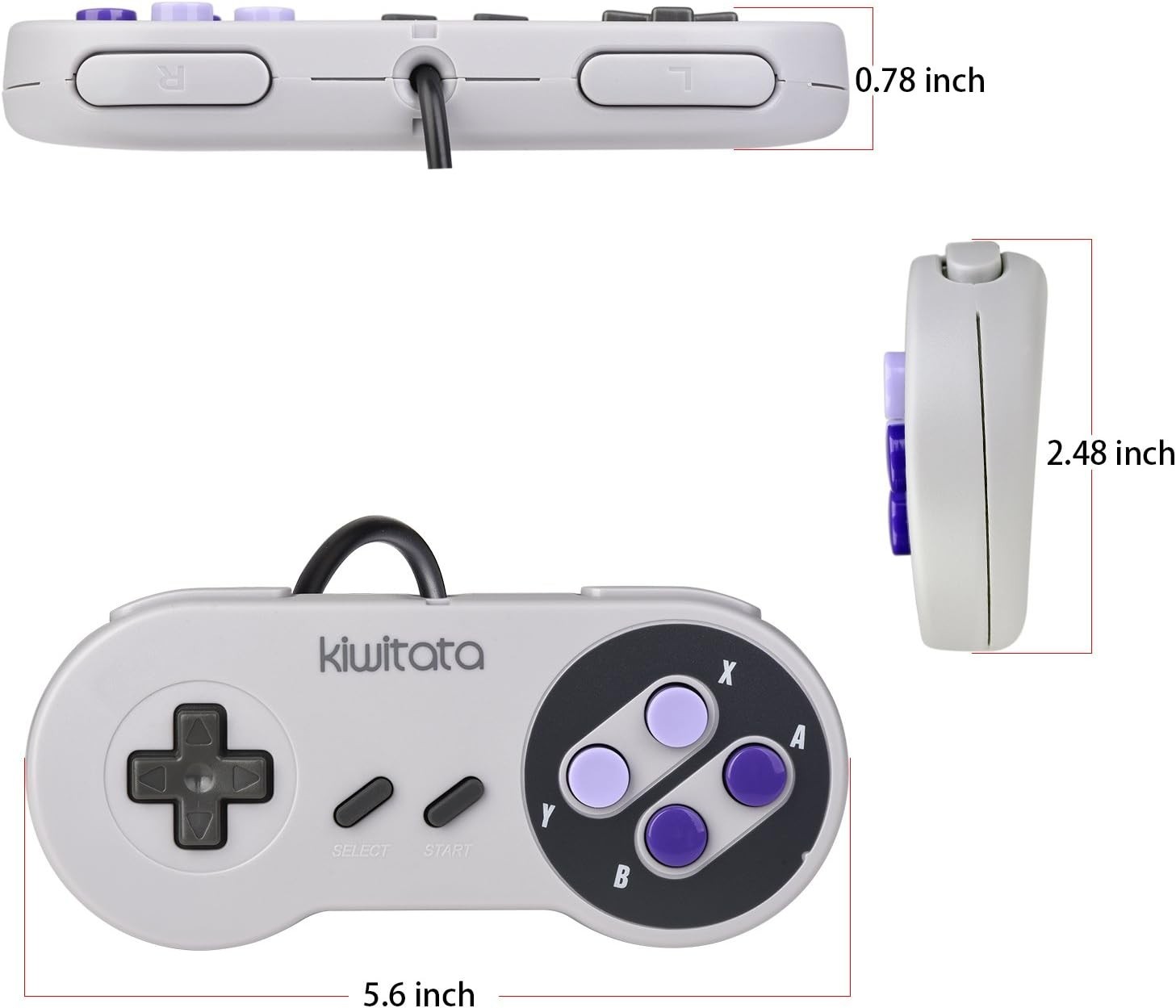 Classic SNES USB Game Controller Set – Perfect for Raspberry Pi & PC Gamers