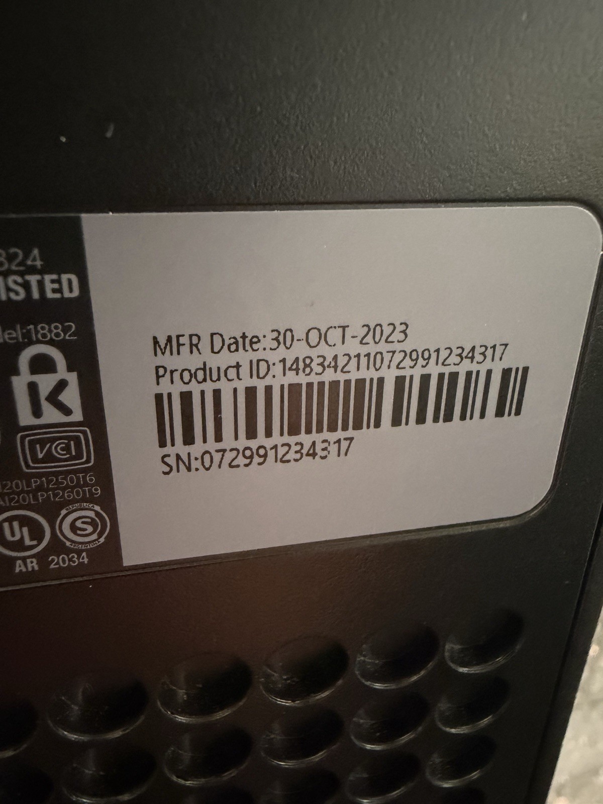 Microsoft Xbox Series X 1TB Video Game Console Black PARTS FIX Repair Powers On