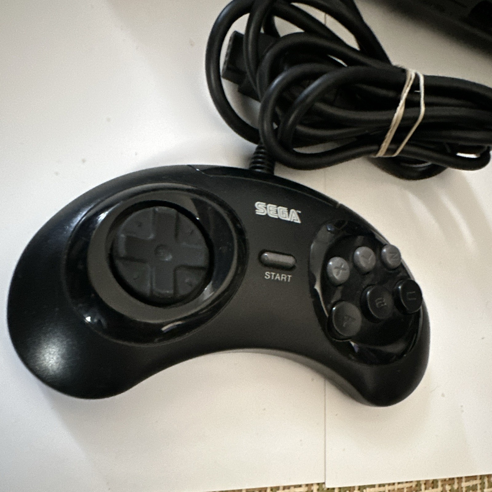 SEGA Genesis 16-Bit Console Lot MK-1601 and MK-1631 4 Controllers + AC Adapters