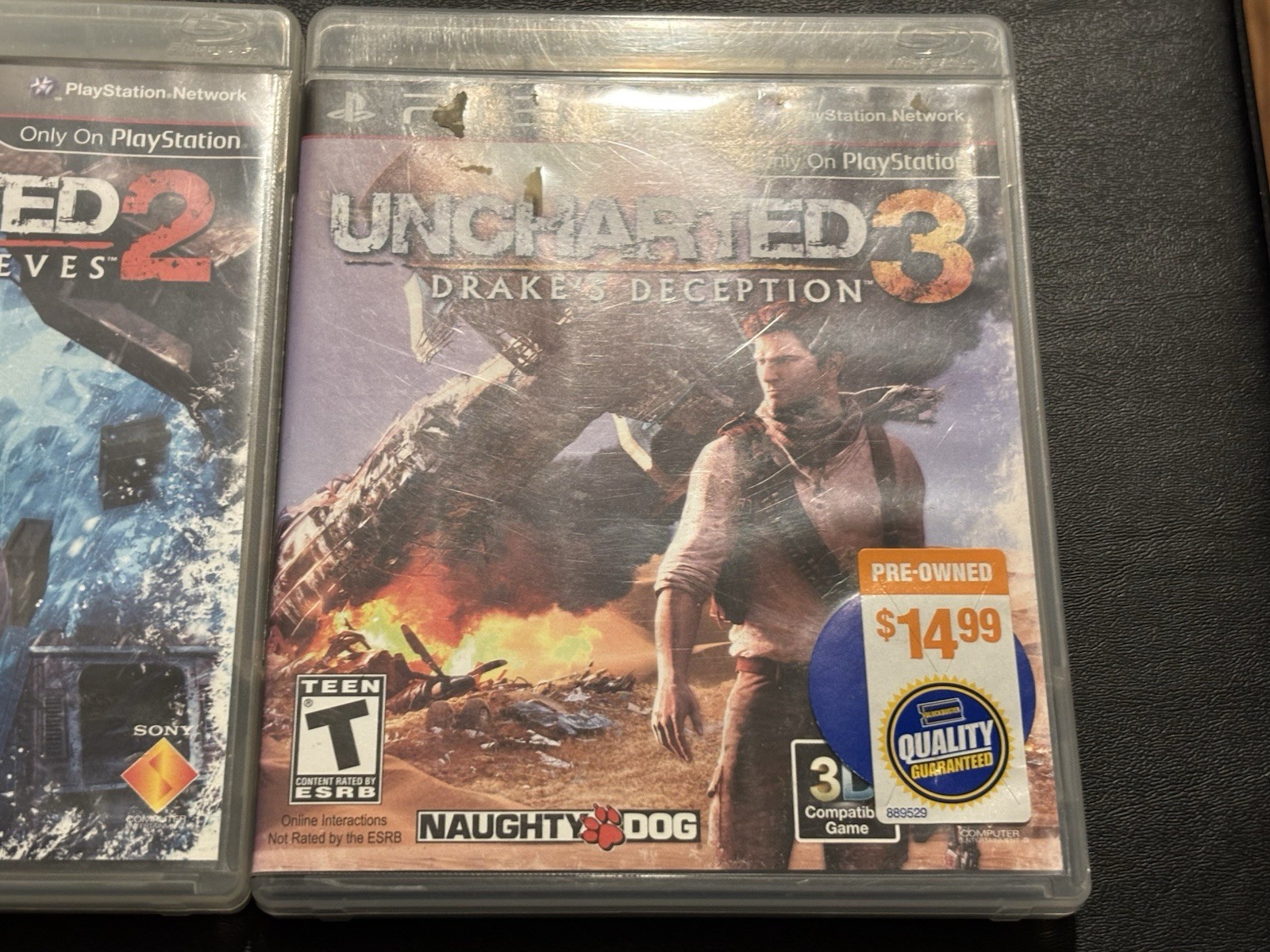 Uncharted 1, 2 & 3 Trilogy 3 Games (Sony PlayStation 3 PS3) CIB Complete Tested!