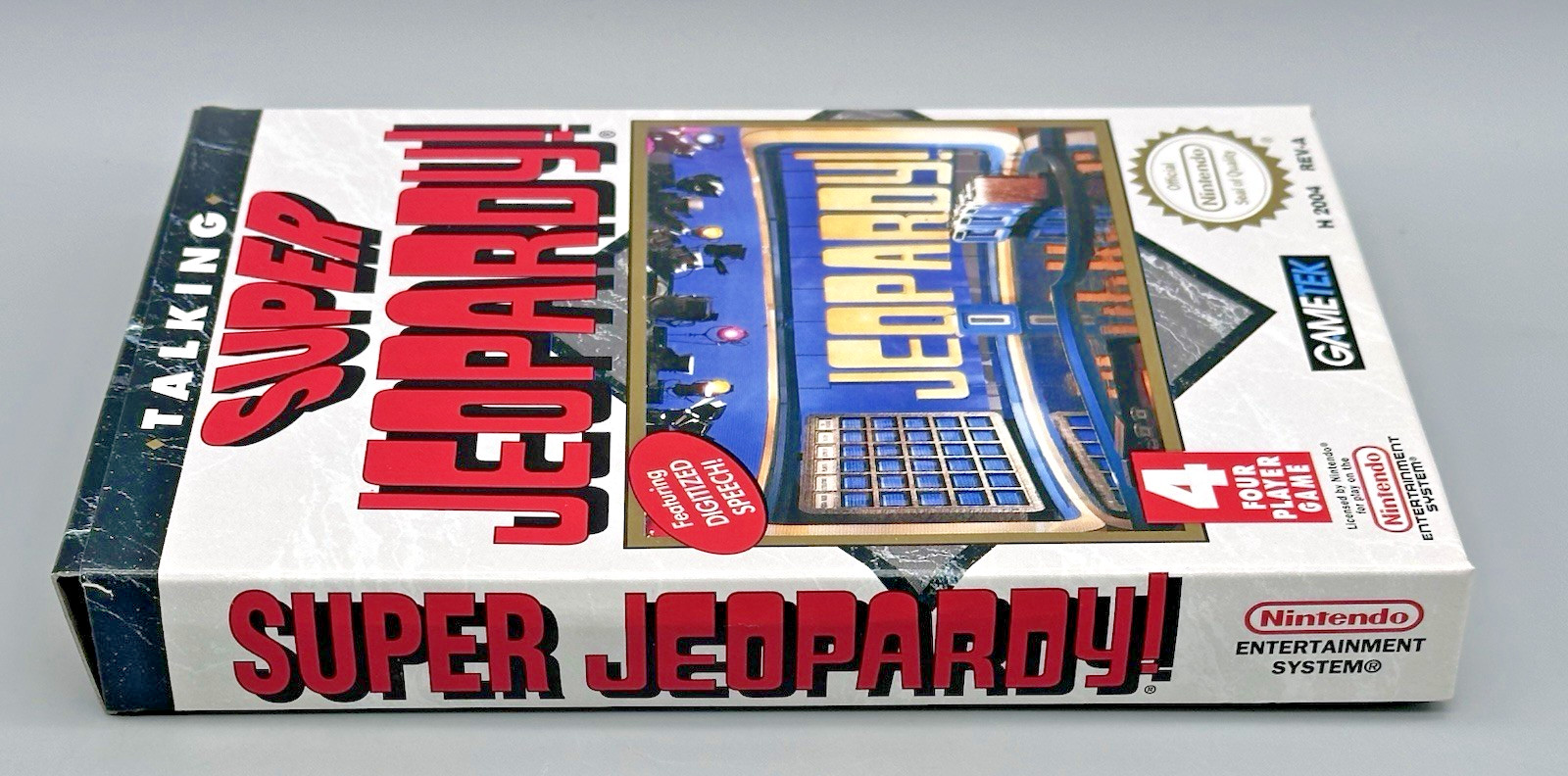 Nintendo NES Talking Super Jeopardy BOX ONLY 1991 Box with Styrofoam NO GAME!