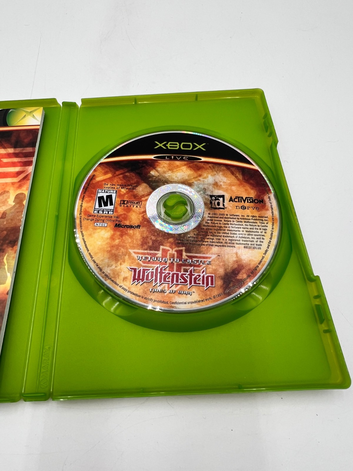 Return to Castle Wolfenstein Tides of War Xbox Complete CIB Tested Authentic