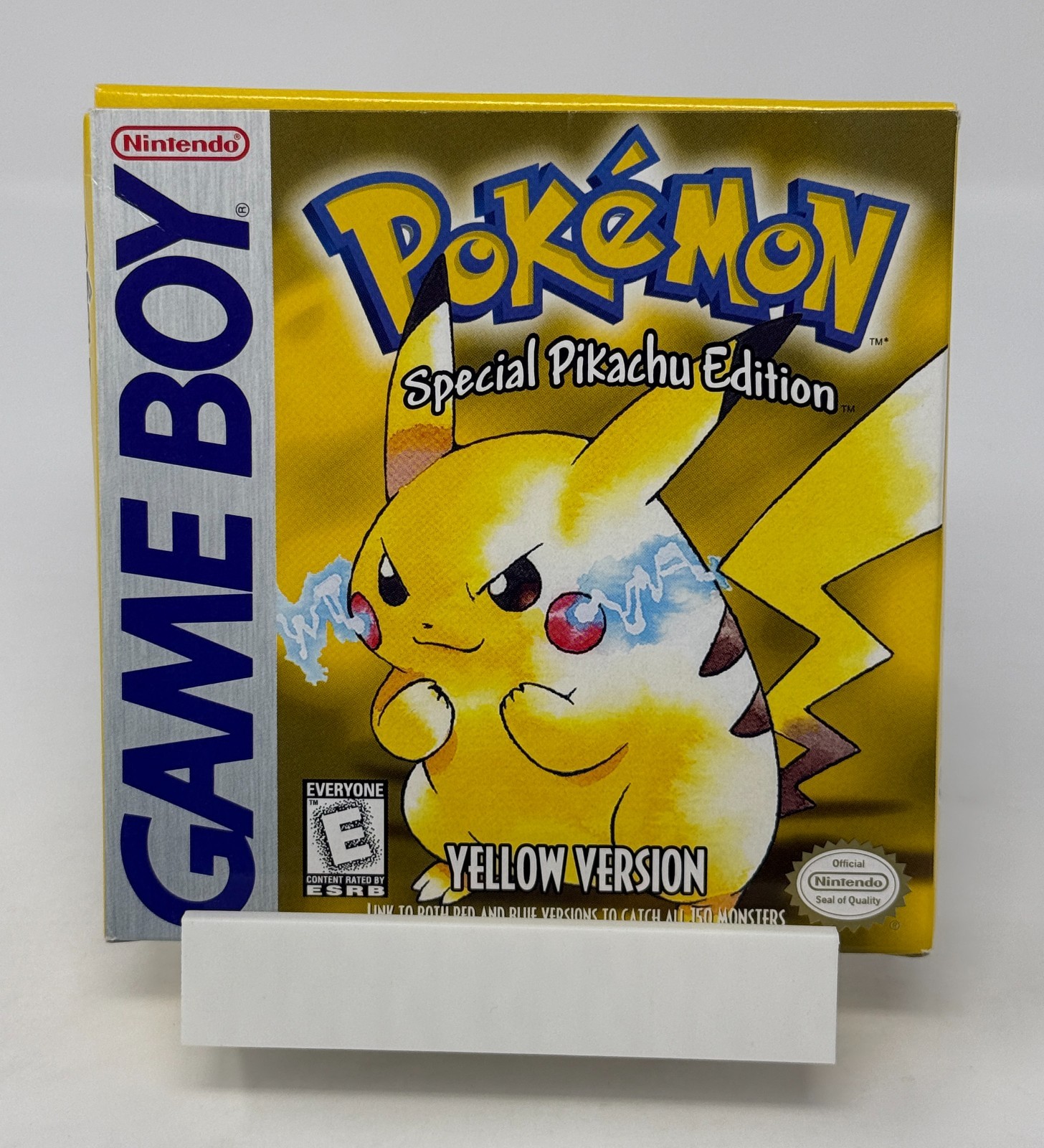 Pokemon Yellow First Print Box COMPLETE CIB (Game Box Manual) Nintendo Game Boy