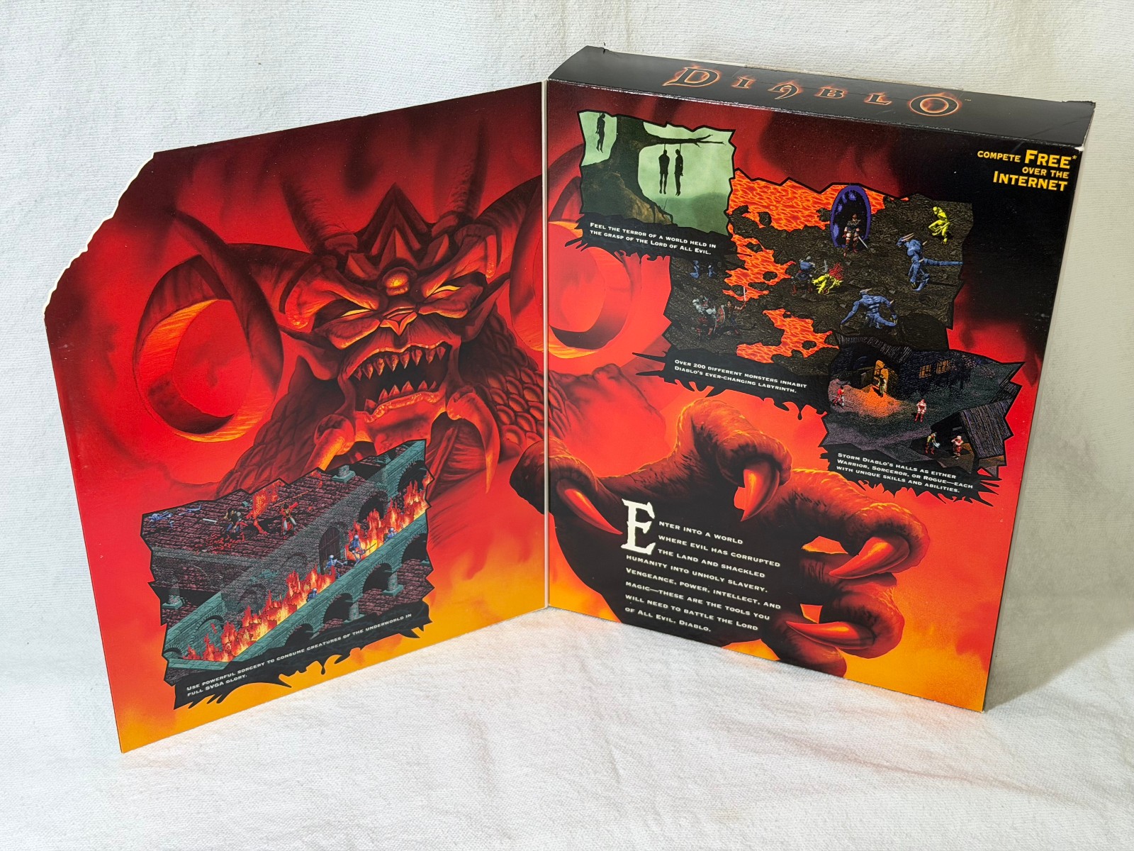 Diablo 1 1997 PC CD-ROM Big Box – Blizzard Entertainment/Blizzard North