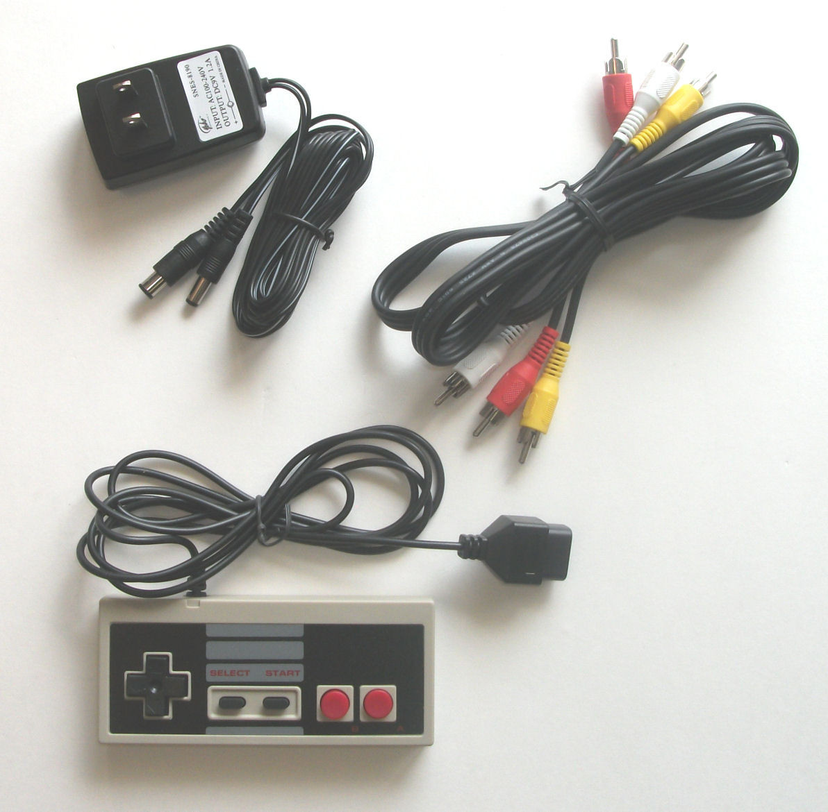 US SELLER NES Original NES Hookup Kit AC Adapter Power Cord AV Cable Controller