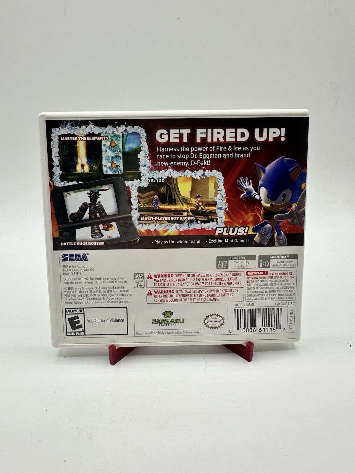 Sonic Boom: Fire & Ice – Nintendo 3DS Missing Manual