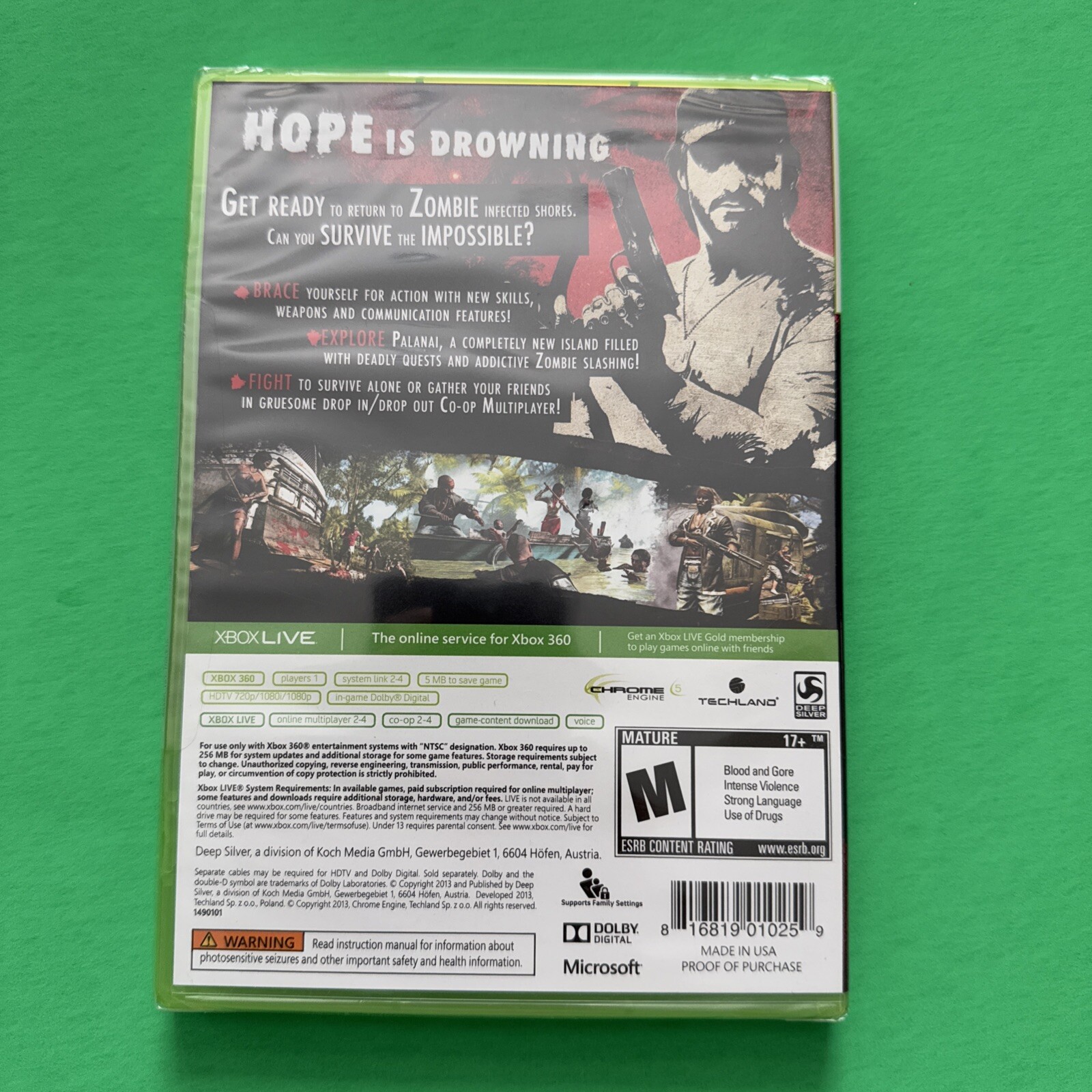 Dead Island: Riptide – Special Edition Microsoft Xbox 360 2013 New Game Sealed