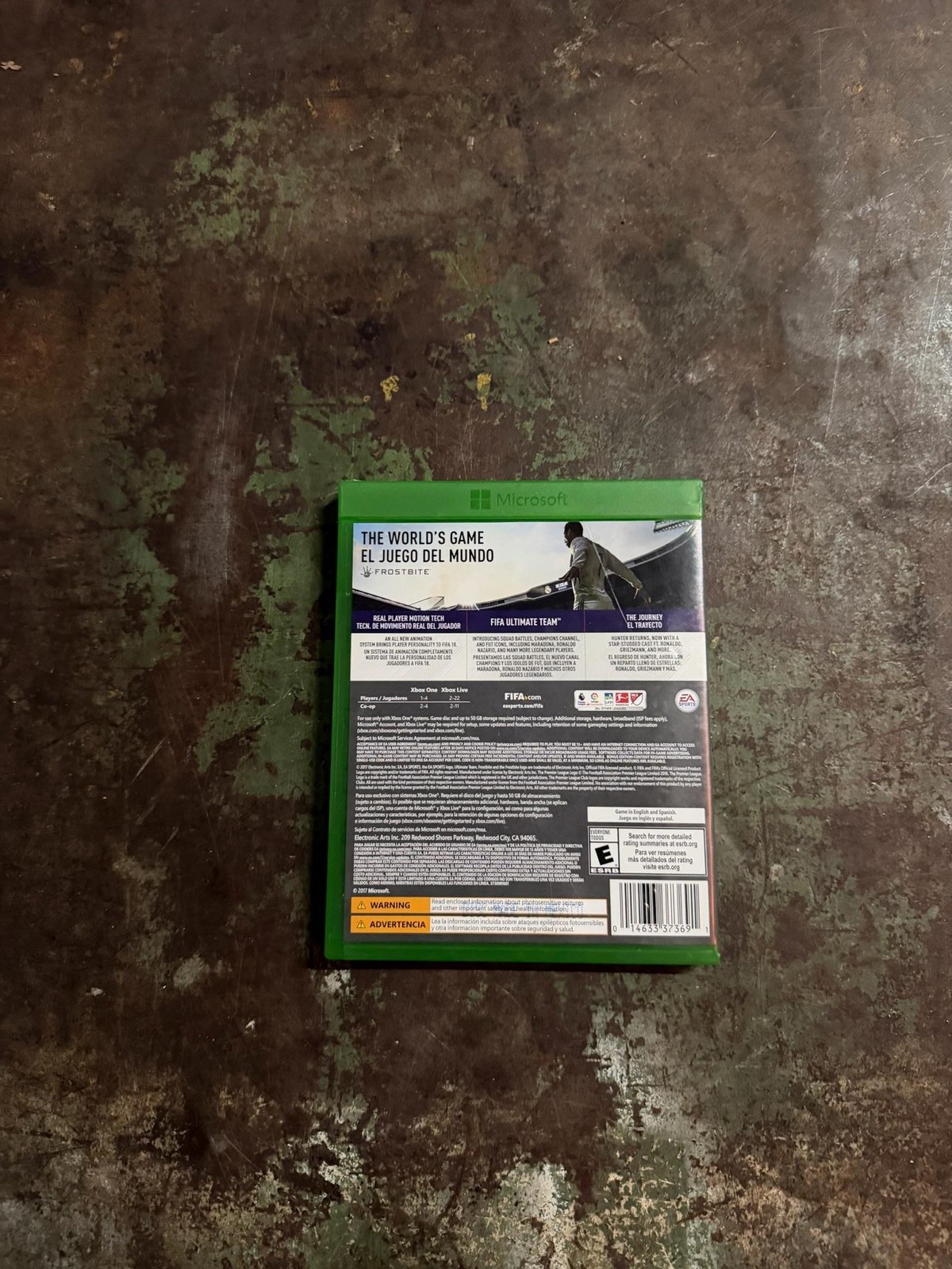 FIFA 18 Xbox One Game E EA SPORTS 2017 NTSC-U/C Soccer