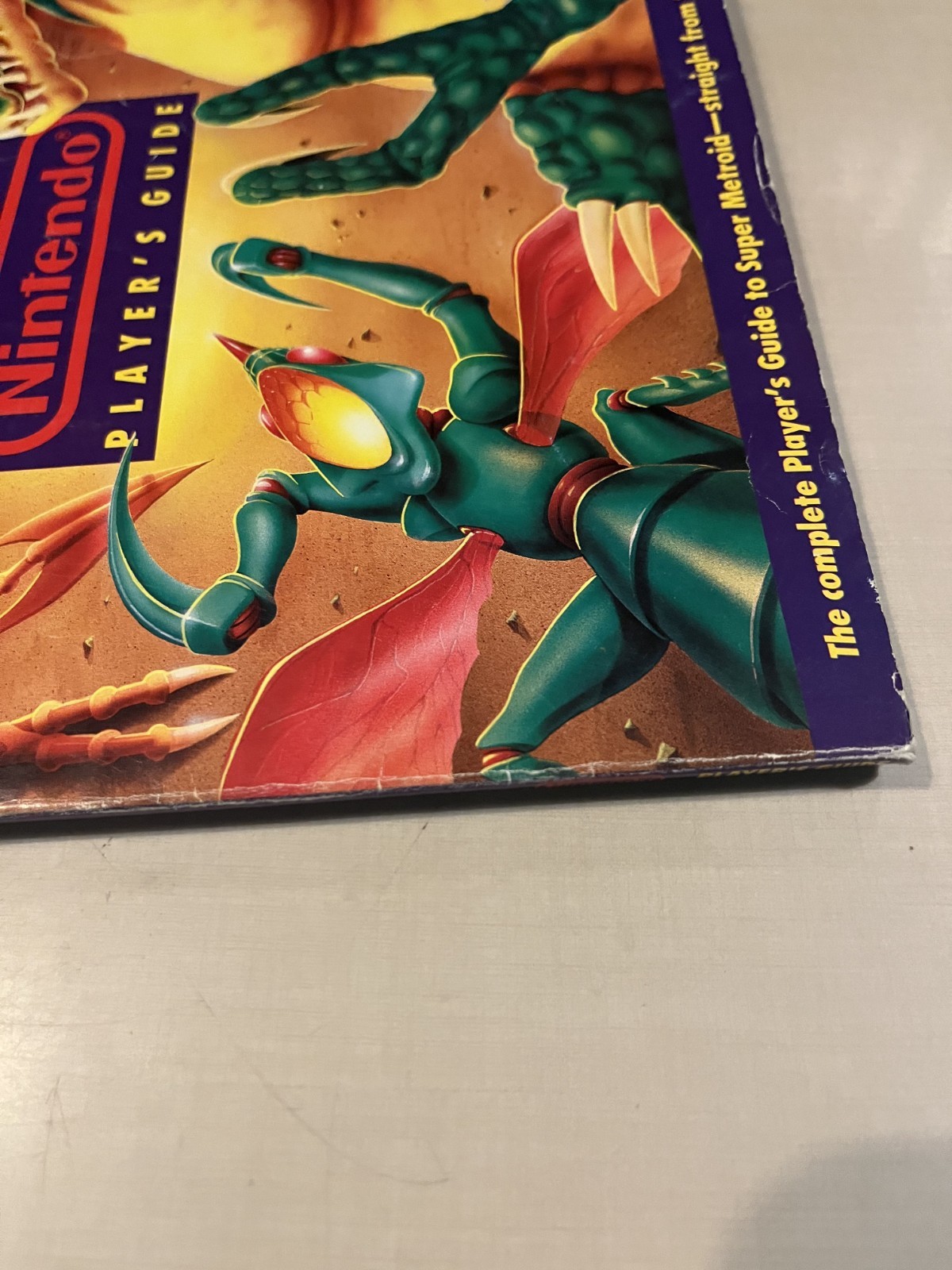 Official Super Metroid Nintendo Player’s Strategy Guide w/ Fold-Out Map SNES
