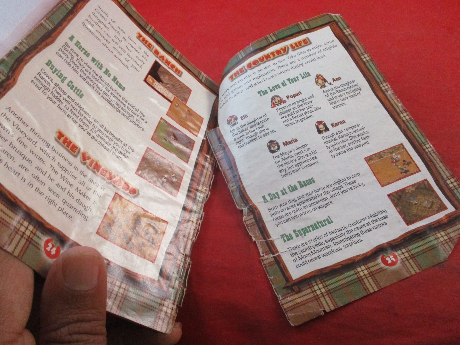 Harvest Moon Nintendo 64 N64 Instruction Manual Booklet ONLY *DAMAGED* #L