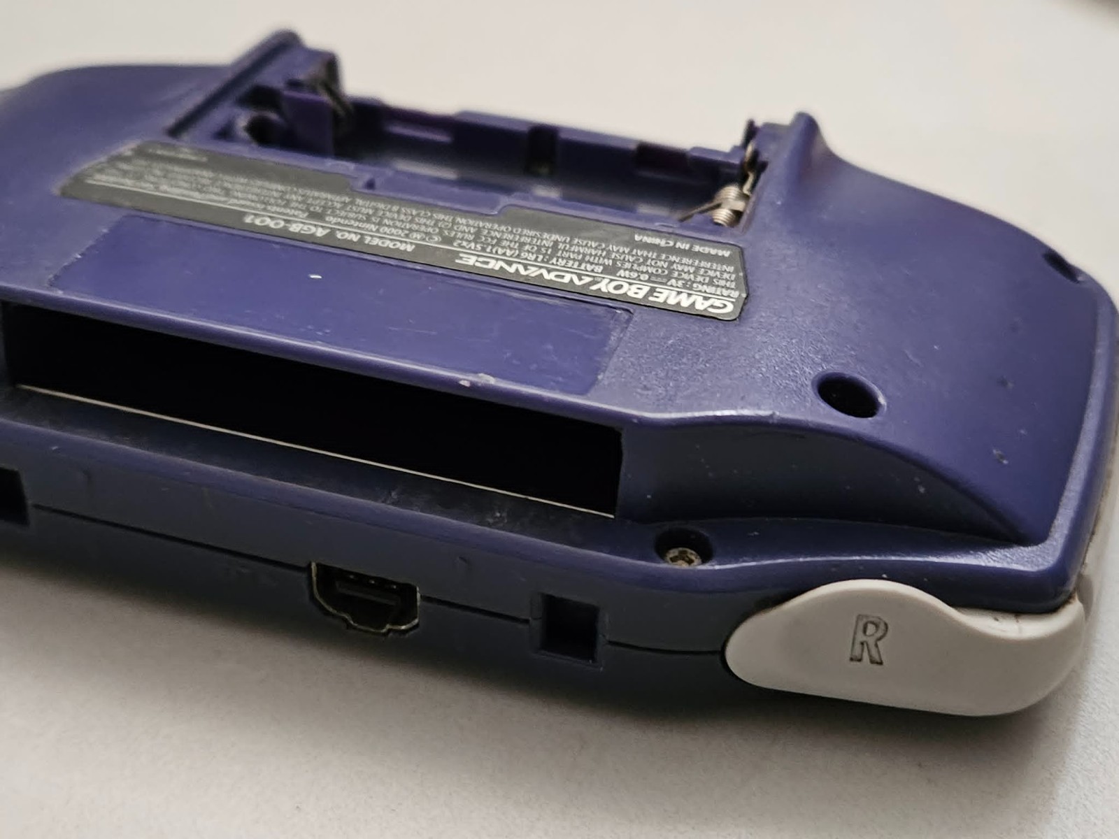 Nintendo Game Boy Advance Handheld System – Indigo (AGB-001) – Working – Read