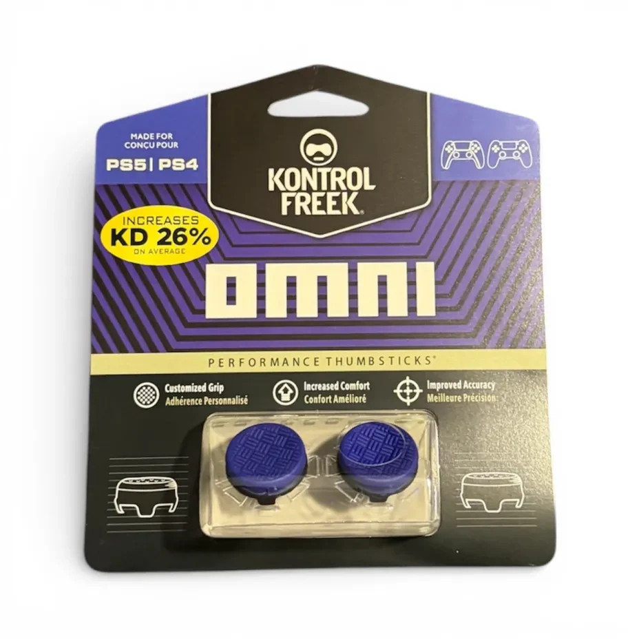 KontrolFreek FPS Thumbsticks for PS4/PS5 – Omni Blue – Ships Fast