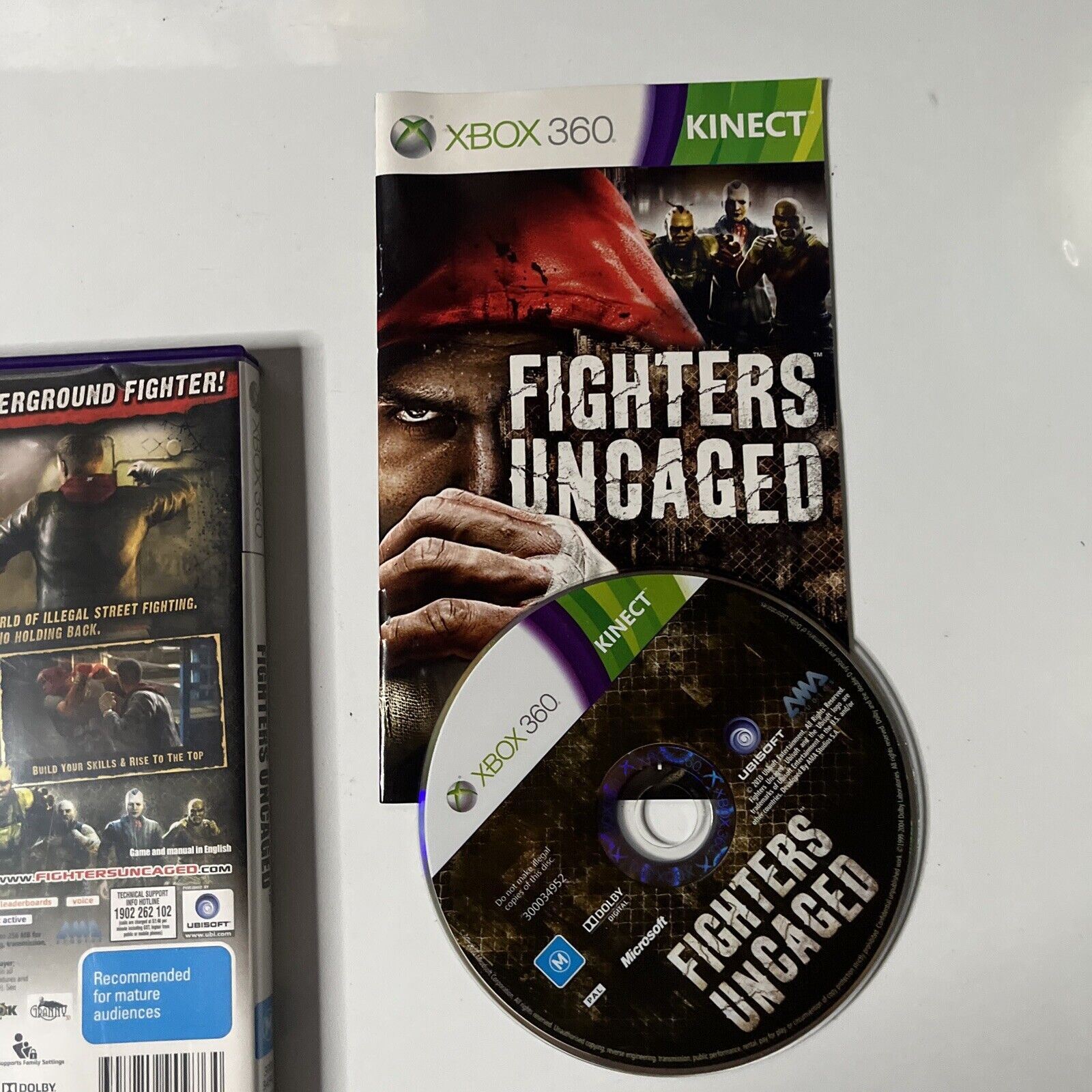 Fighters Uncaged Microsoft Xbox 360 Game PAL With Manual