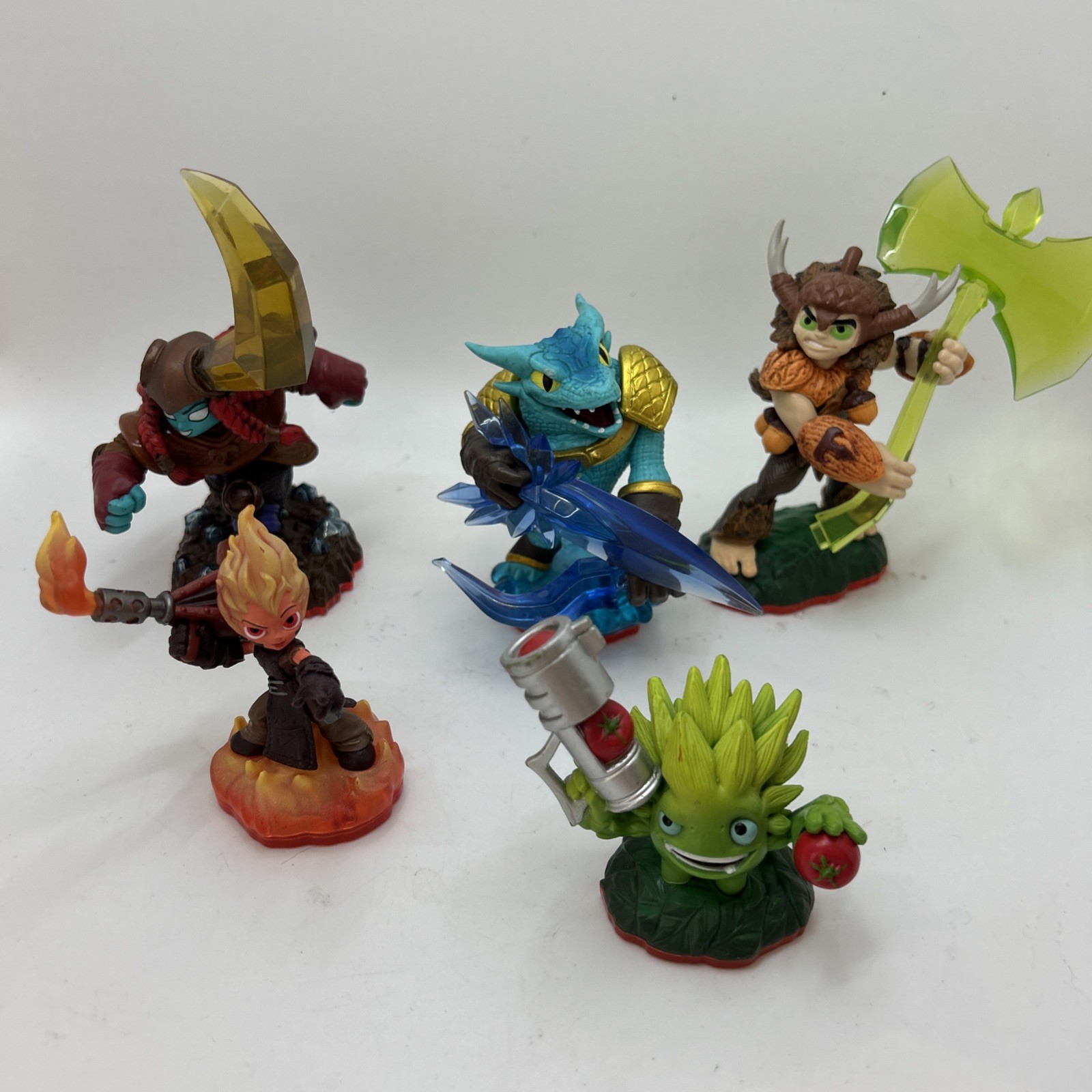 Lot of 5 Skylanders Trap Team: Snap Shot Food Fight Torch Bushwhack Head Rush