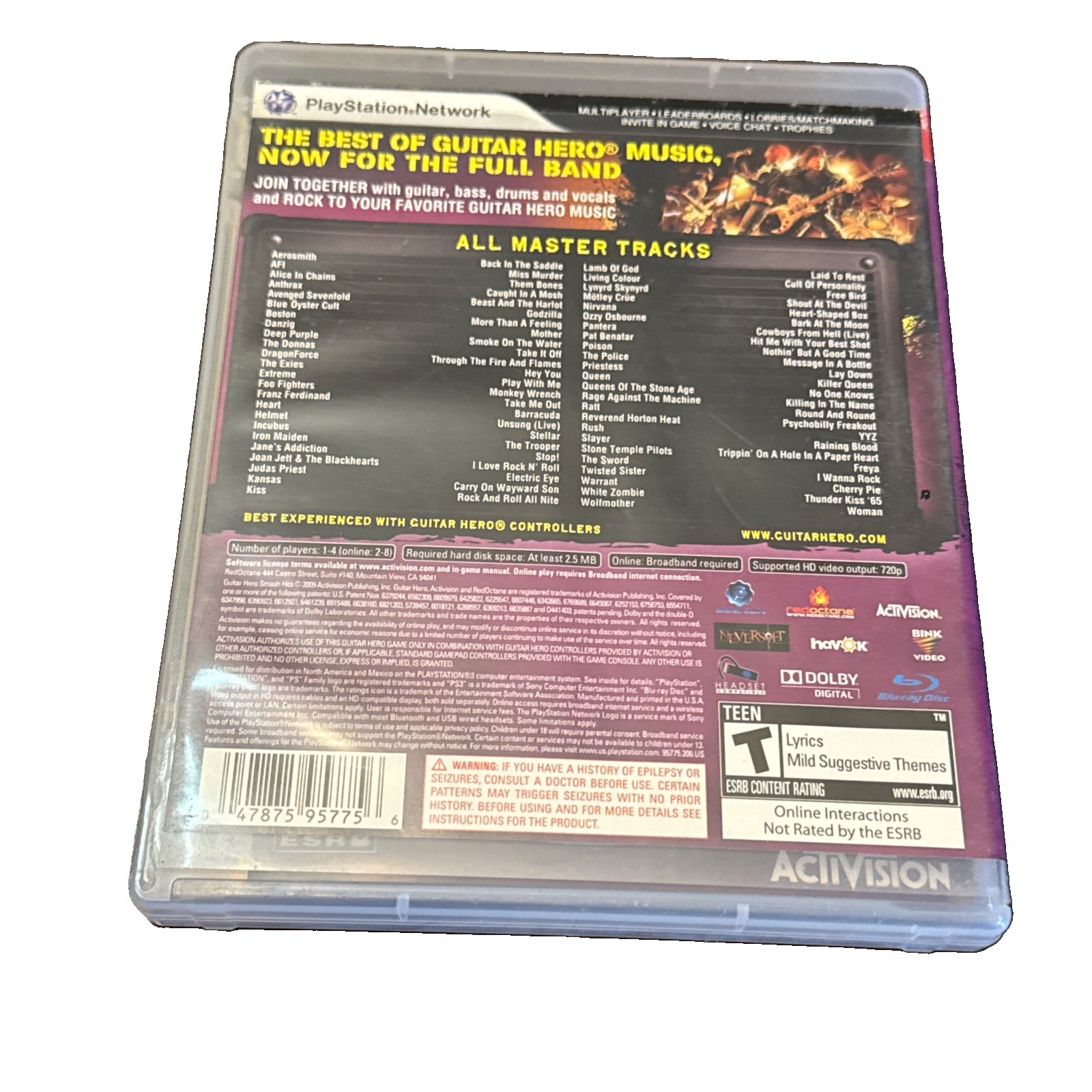 Guitar Hero Smash Hits – Sony PlayStation 3