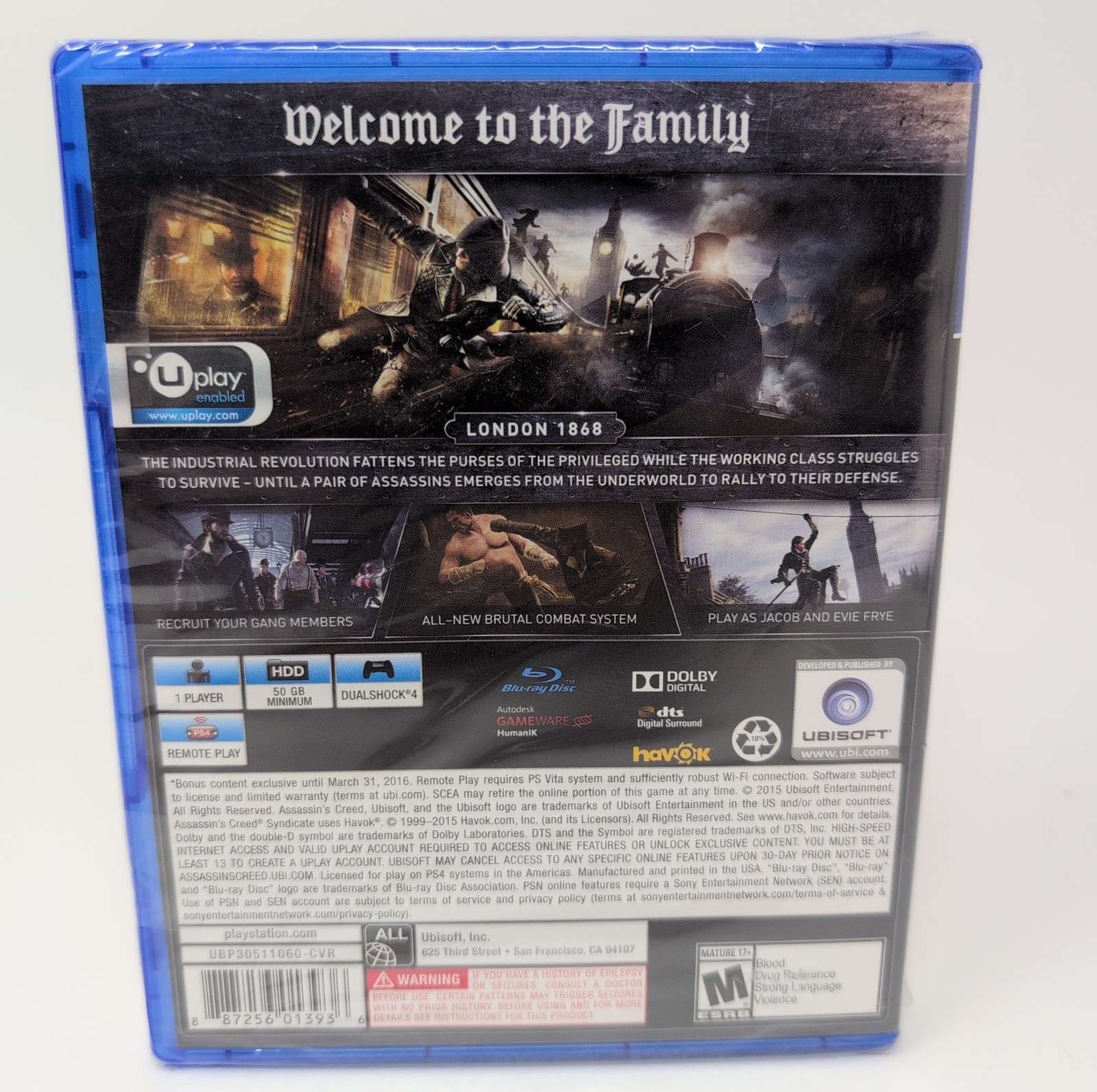 Assassin’s Creed Syndicate – Limited Edition (Sony Playstation 4) Brand New