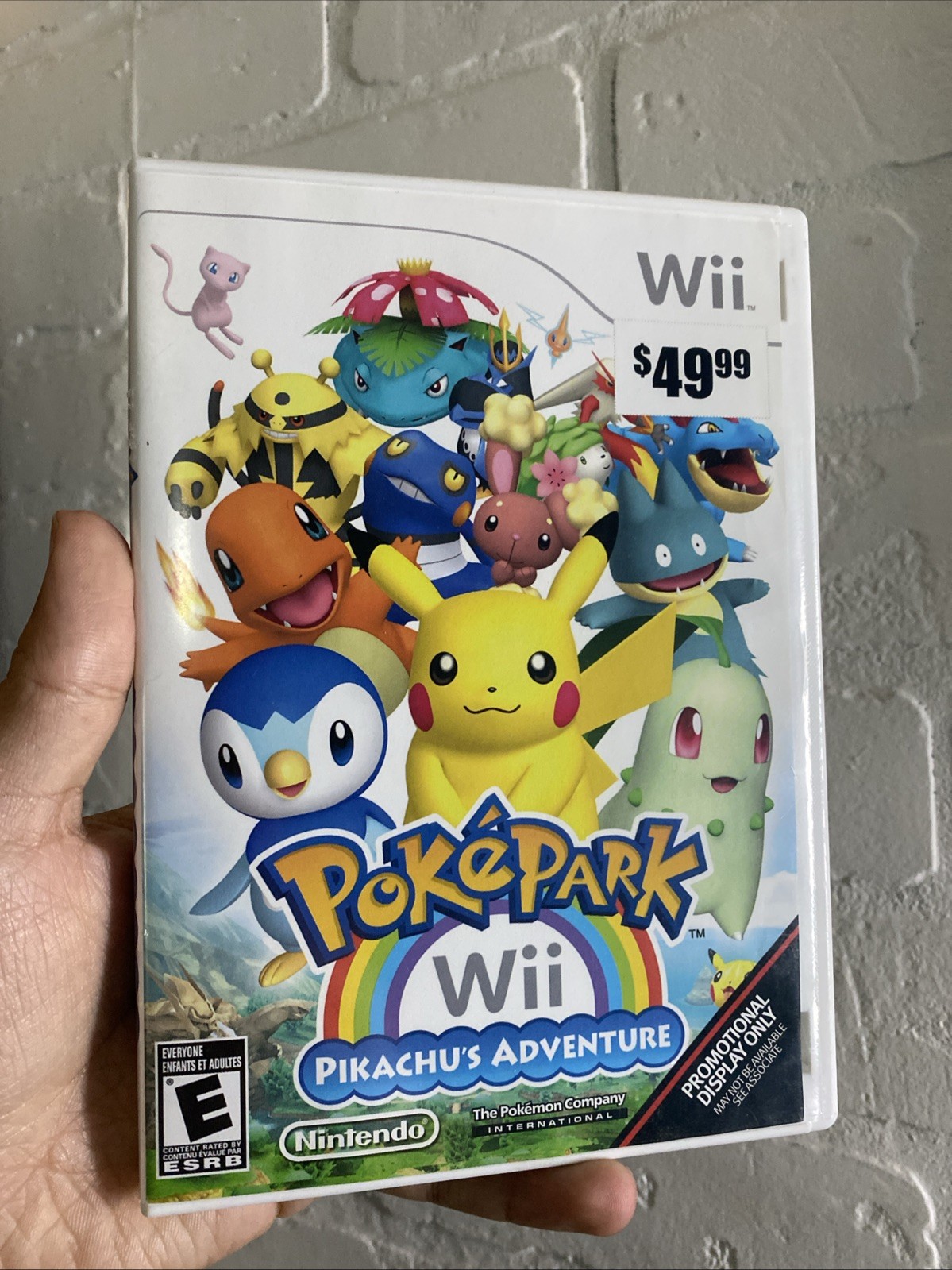RARE Pokemon Pokè Park GameStop Store Promo DISPLAY CASE (Wii, 2010)